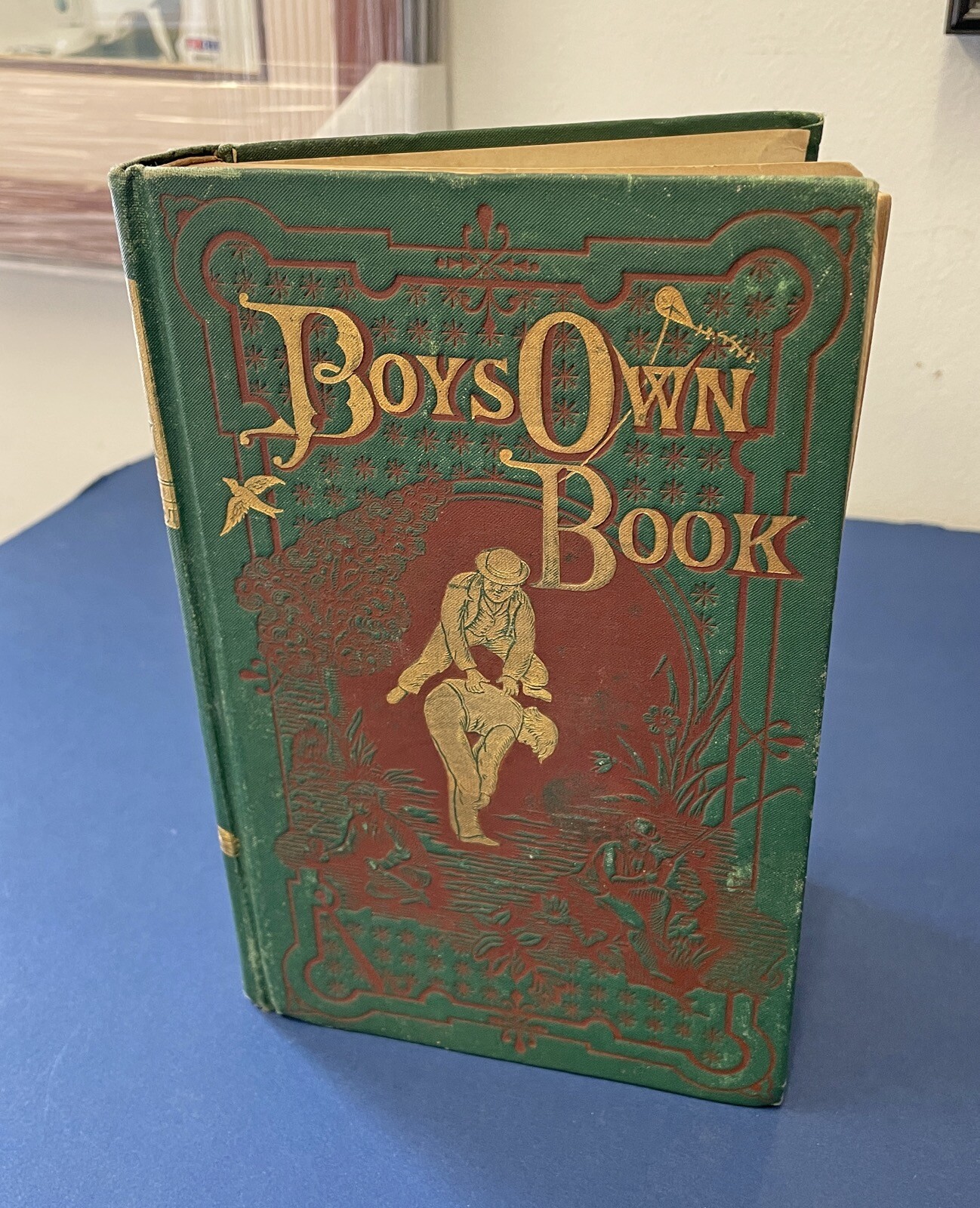 Vintage 1884 Book “Boys Own Book” Encyclopedia 248 Pages • Intact