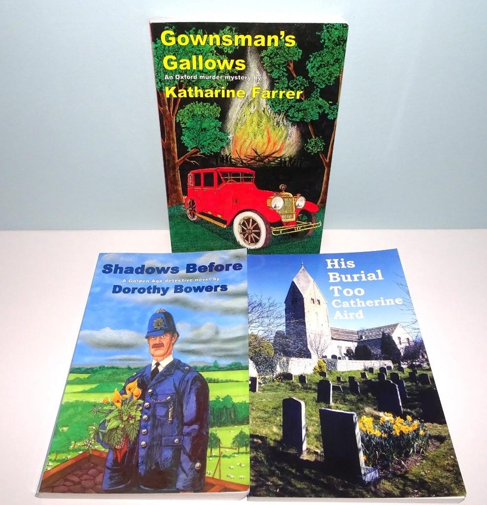 RARE Lot of 3 Rue Morgue Press Mysteries by top authos Aird Bowers Farrer TPBs