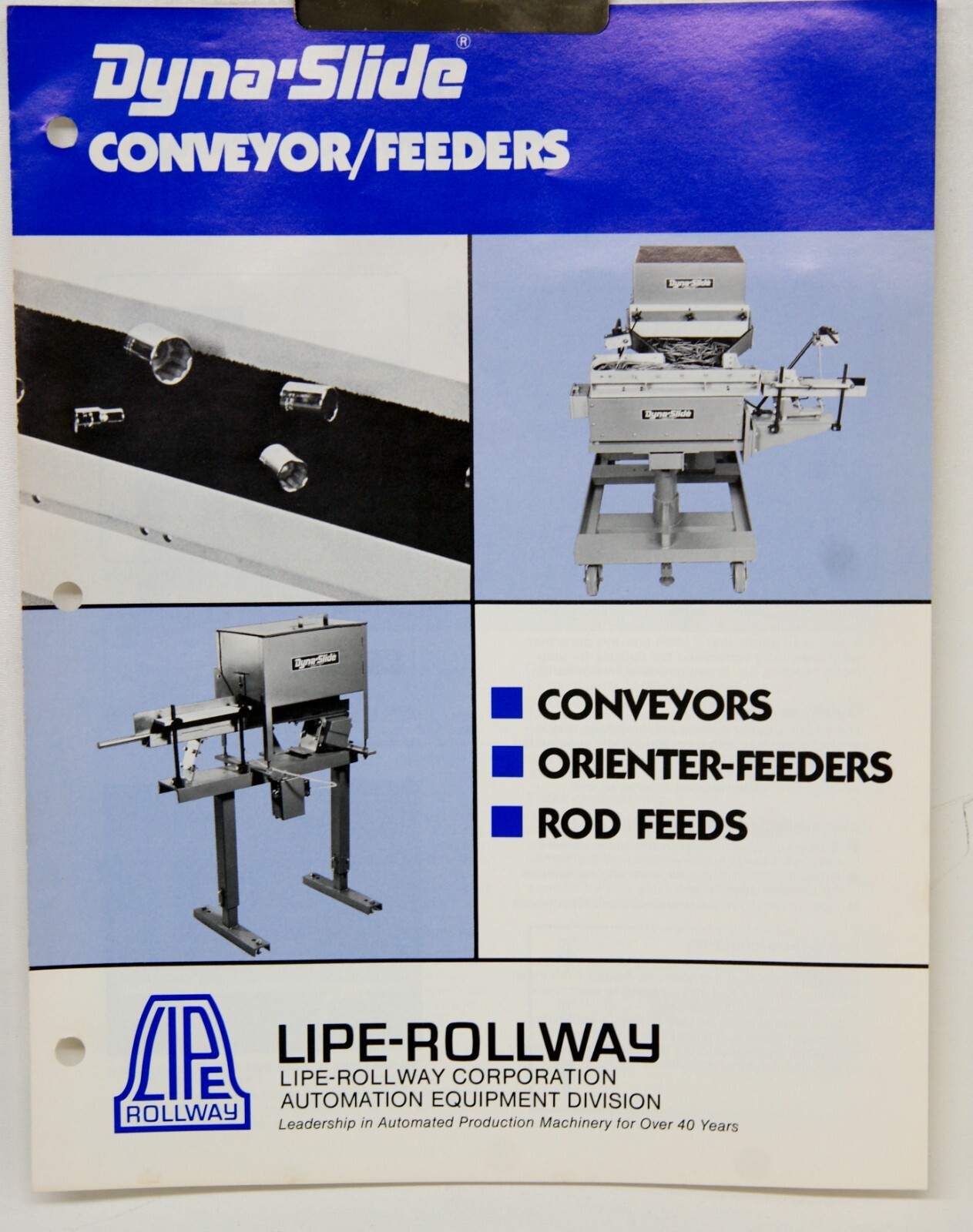 Lipe-Rollway Dyna-Slide Conveyor/Feeder Brochure 5025