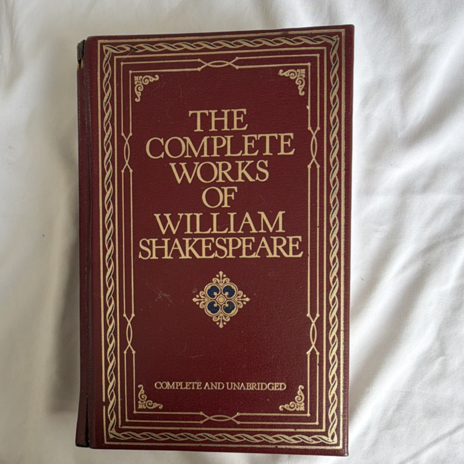 The Complete Works of William Shakespeare Leather Bound Chatham River Press
