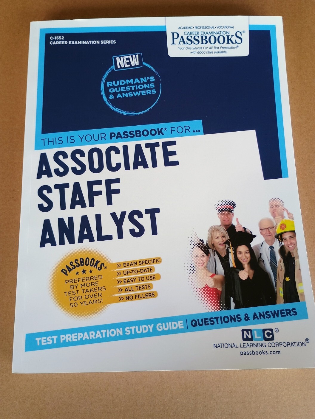 Associate Staff Analyst (C-1552) : Passbooks Study Guide – FREE SHIPPING!