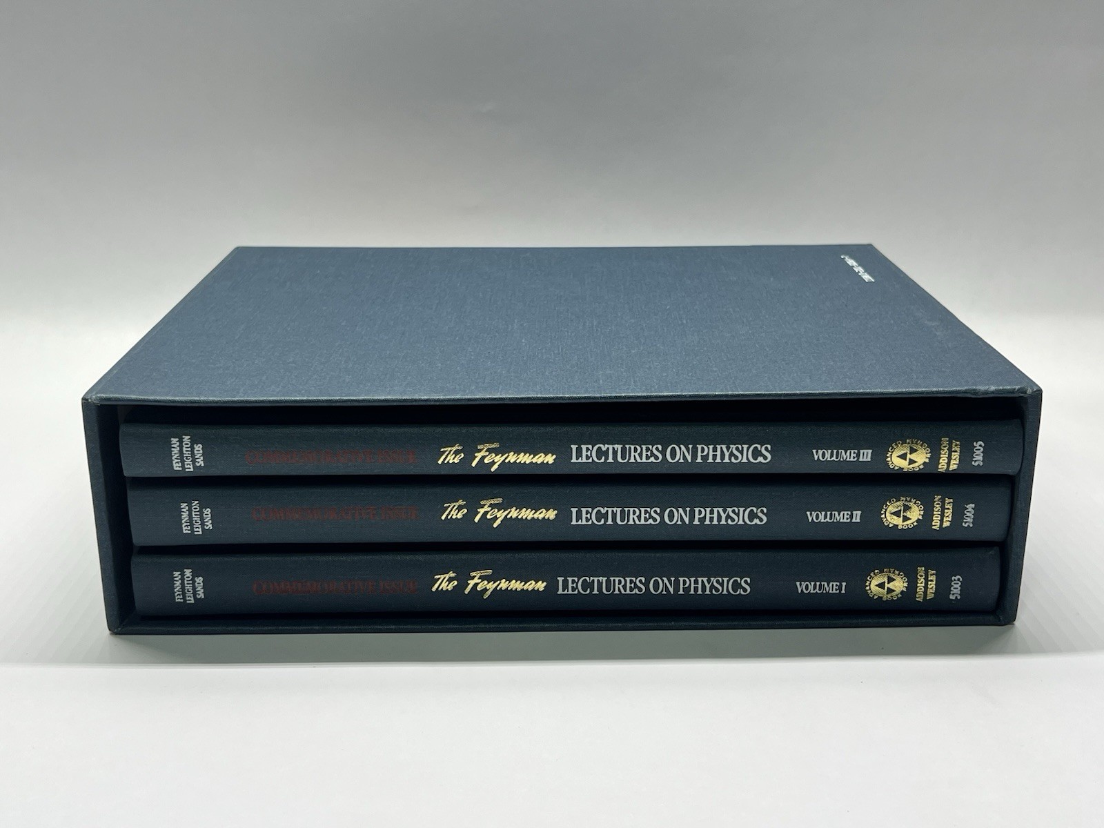 Feynman Lectures on Physics 1989 Commemorative 3-Vol Box Set HC Slipcase