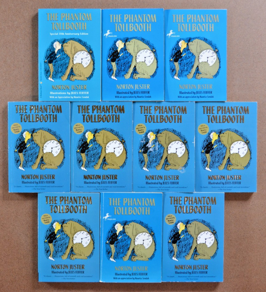 Guided Reading Lot of 10 The Phantom Tollbooth Books by Norton Juster Teacher