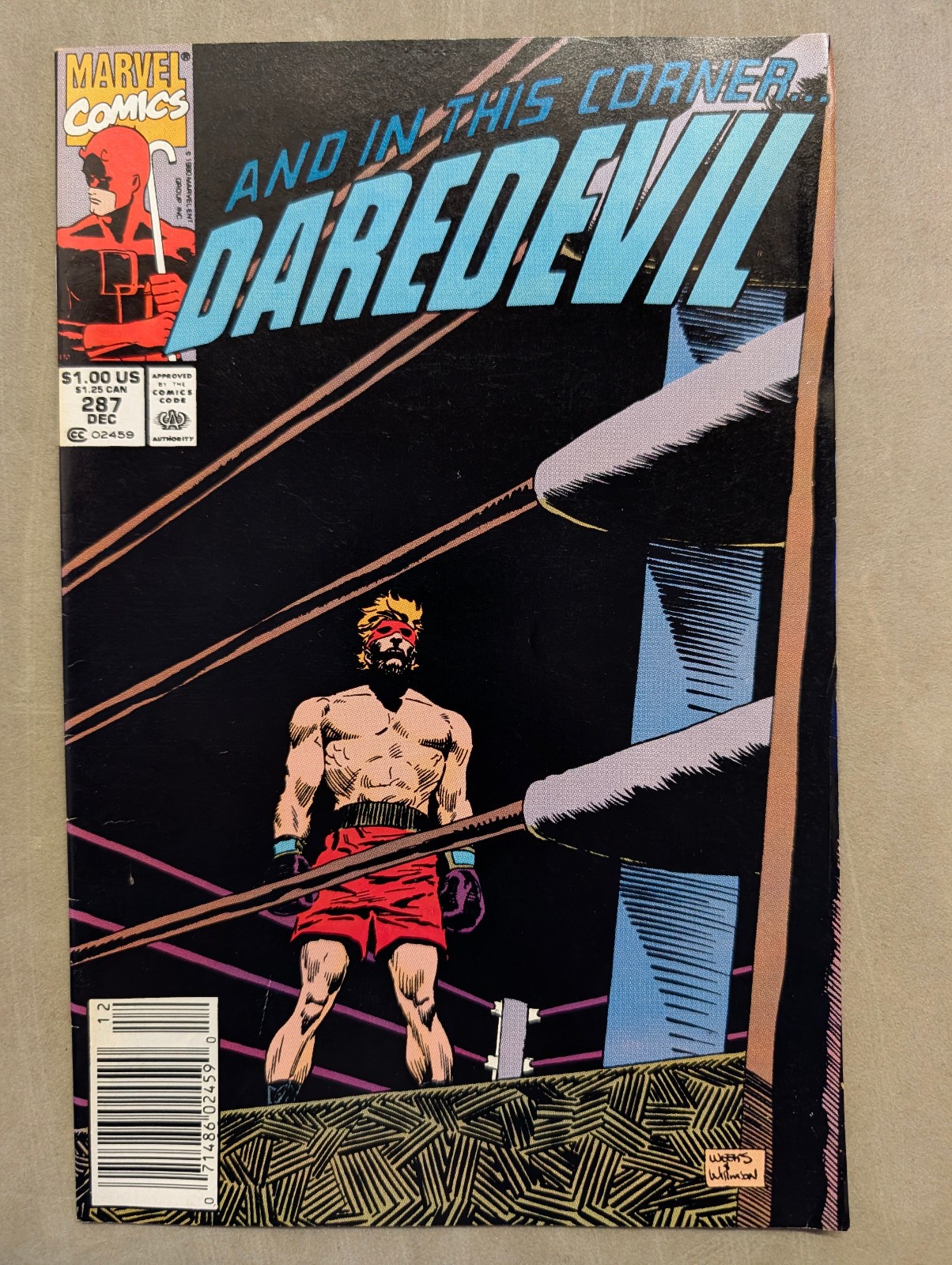 Daredevil #287, Marvel Comics, December 1990.