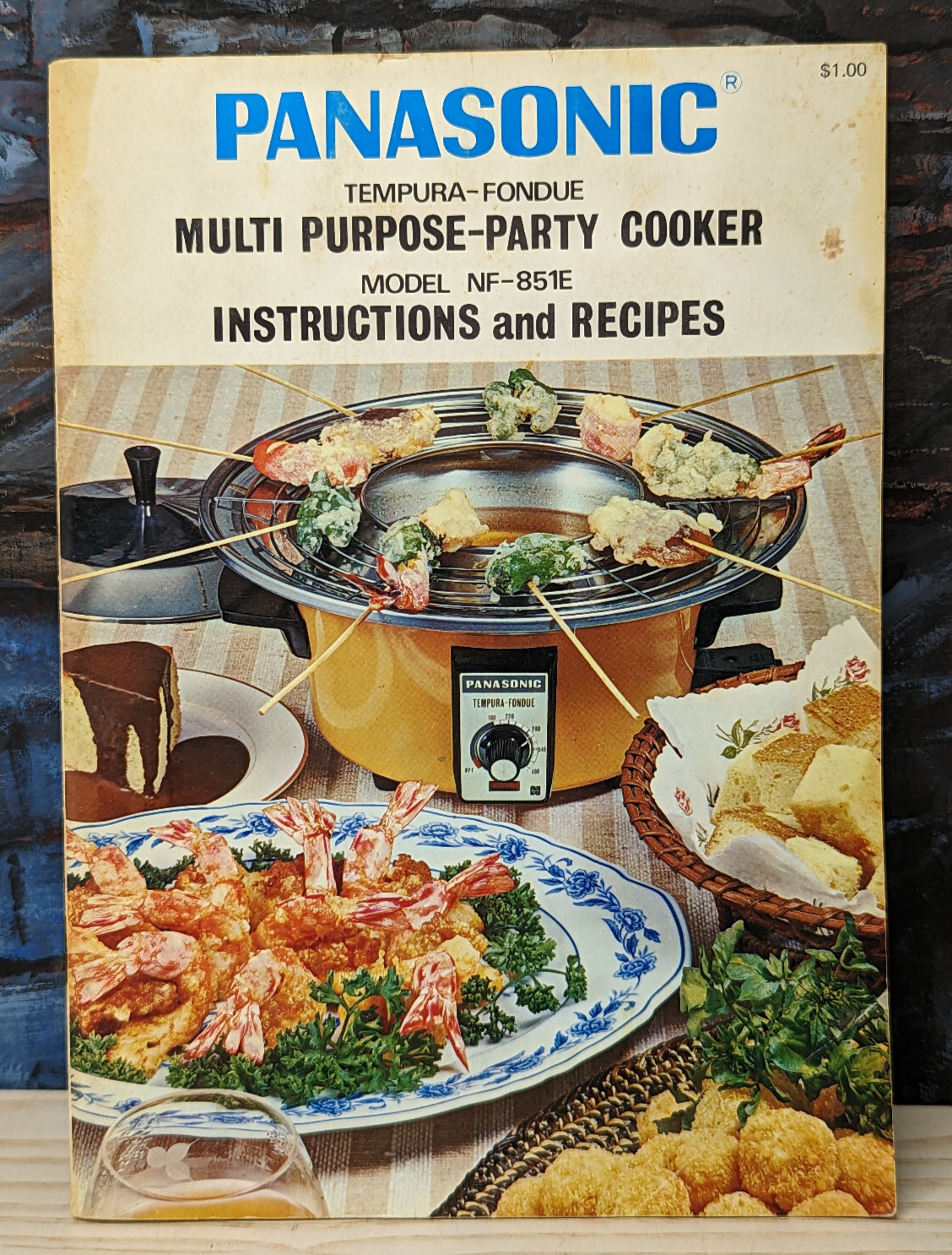 Panasonic Cookbook Multi Purpose Party Cooker Softcover Recipes 70s 60s Manual