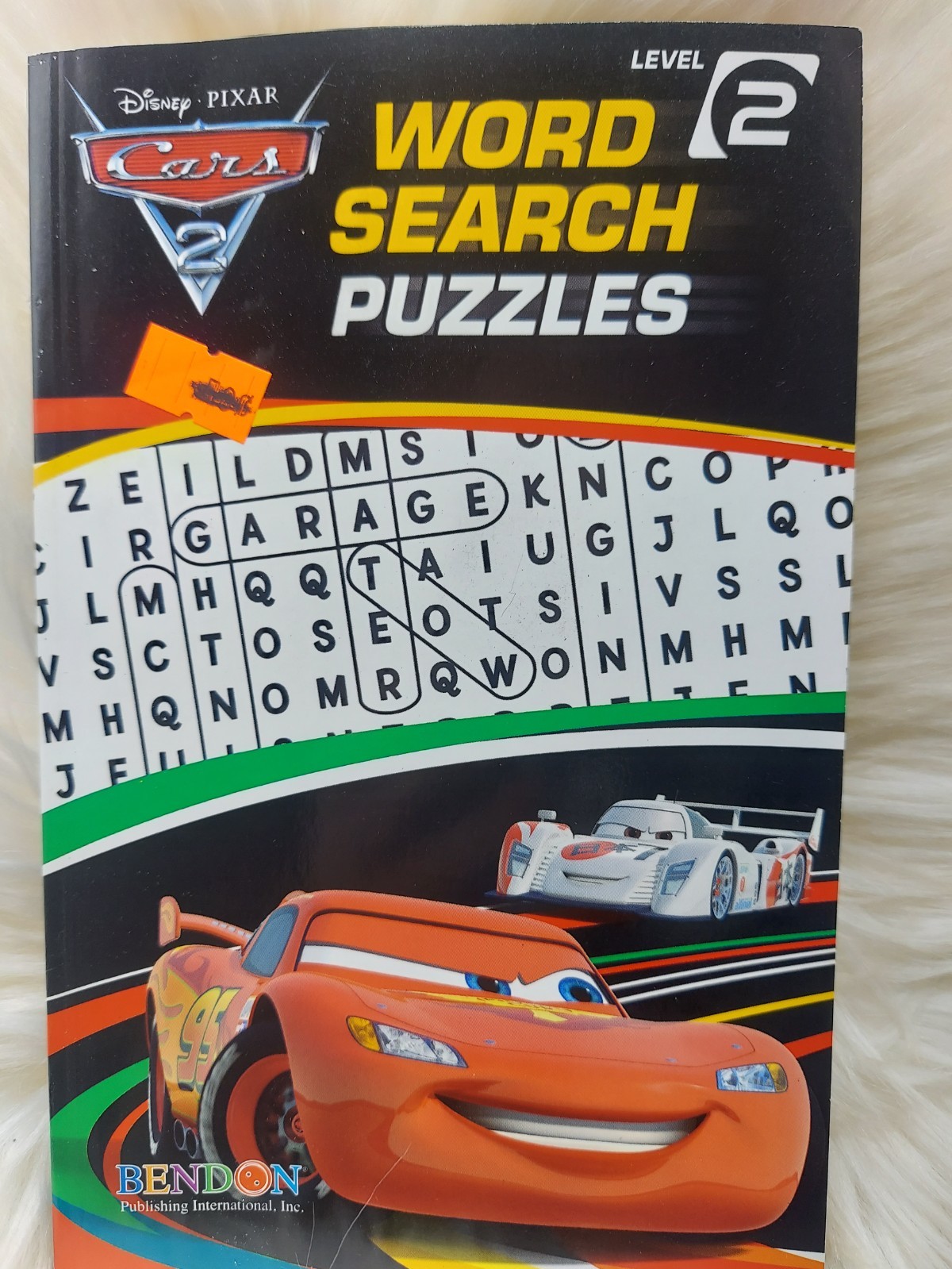 2011 Bendon Disney Pixar Cars 2 Word Search Puzzles Level 2 Puzzle Book