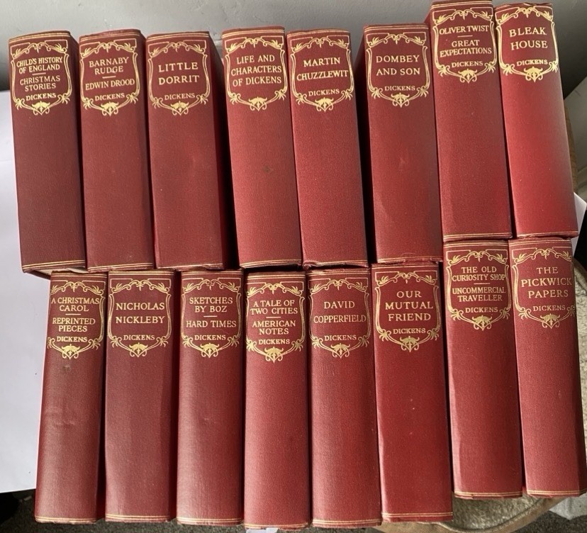 Charles Dickens 16 Set Complete Collection 1930s Odhams Press Excellent Condtion