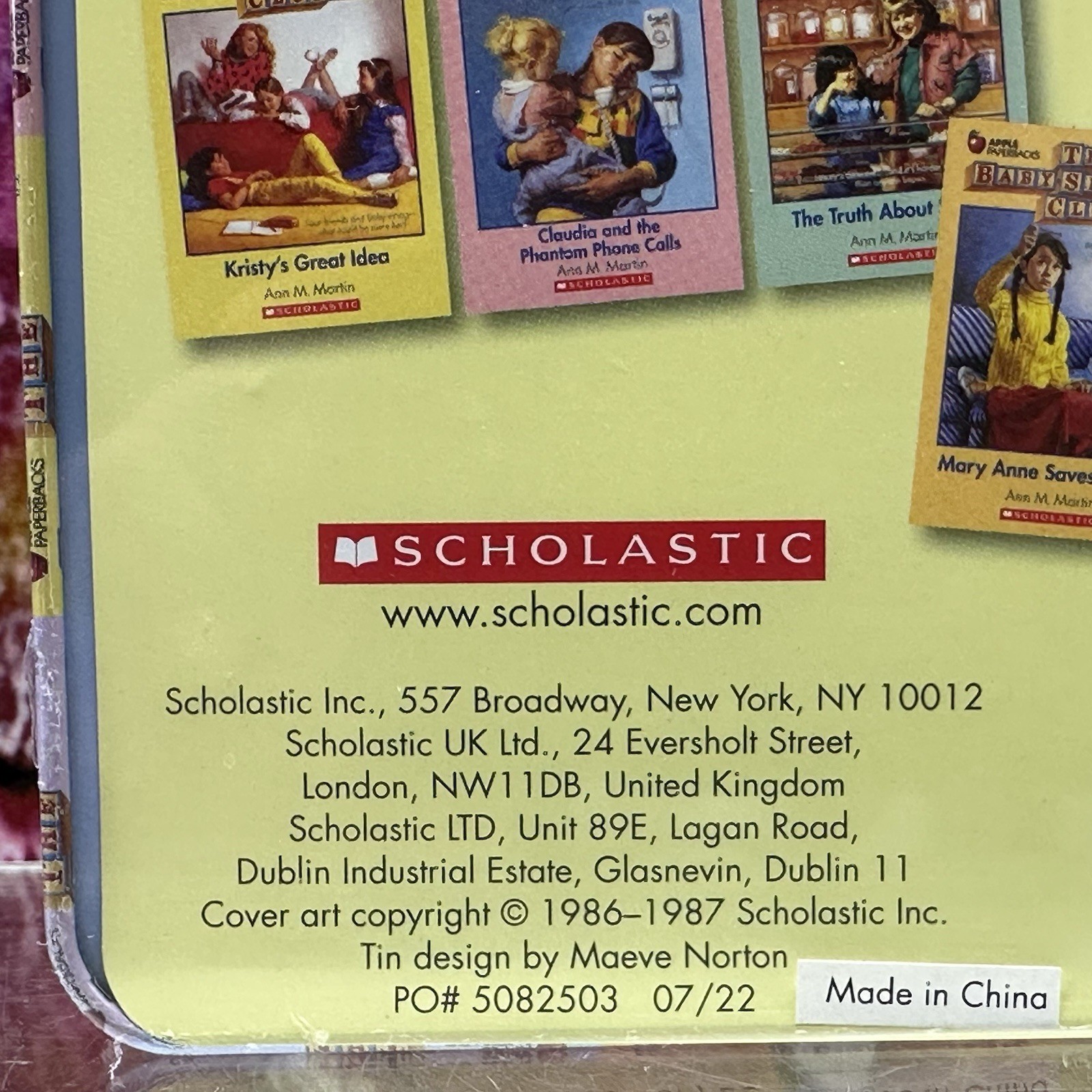 The Baby-Sitters Club Book Collection Retro Set by Ann M. Martin Tin Case NEW!