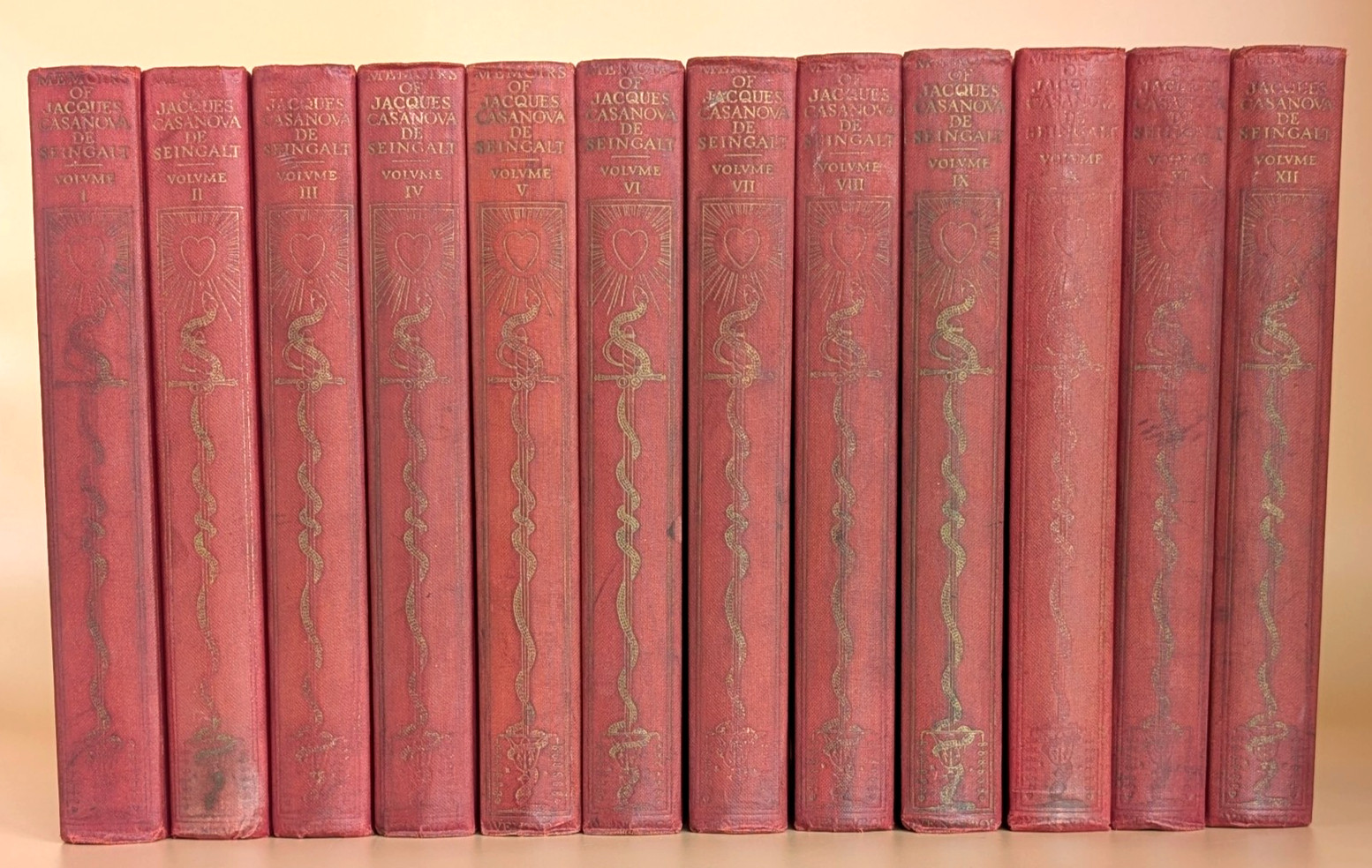 Casanova Memoirs Complete 12 Vol Set 1925 Limited Edition Rockwell Kent