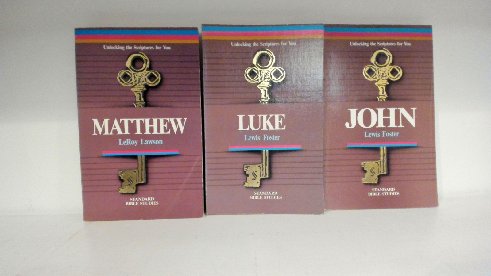 Unlocking the Scriptures for You 3 Book Lot – Matthew, Luke, John – FAST SHIP