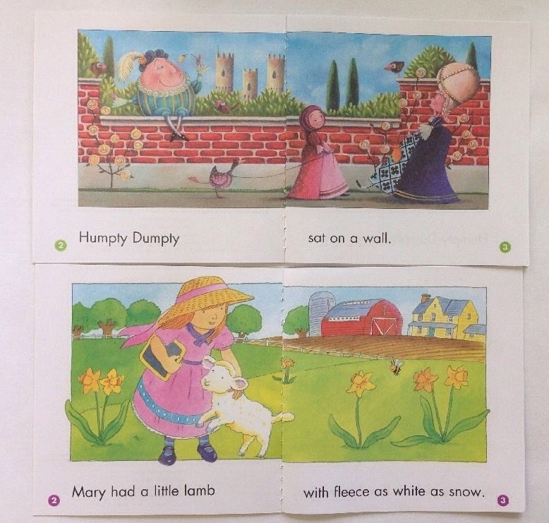 Nursery Rhyme Childrens Books Beginning Readers Lot 12