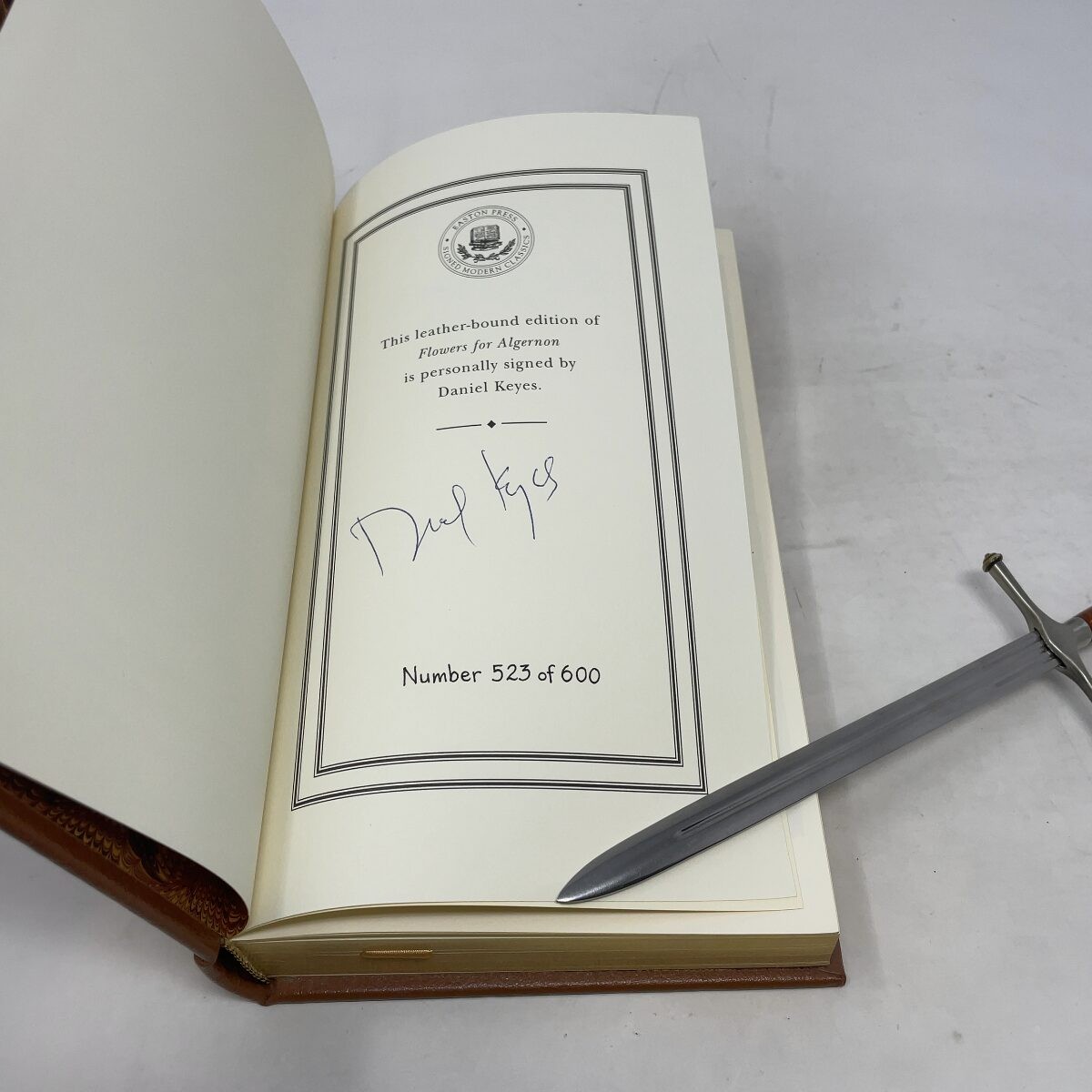 Flowers For Algernon by Daniel Keyes HC First Thus Like New 2013 Signed