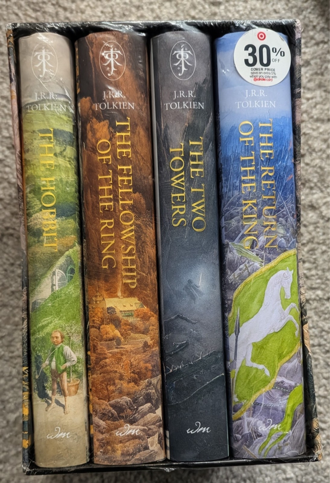 The Hobbit & the Lord of the Rings Illustrated Alan Lee Box Set New/ Case Damage