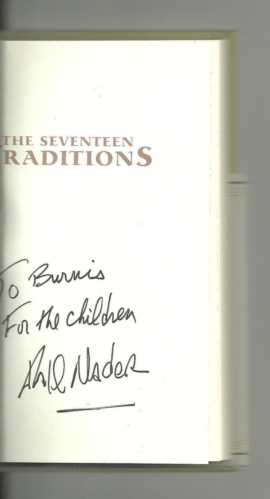 The Seventeen Traditions