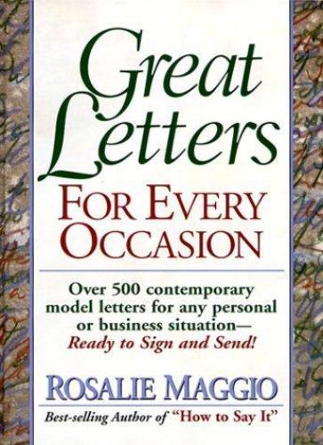 Great Letters for Every Occasion by Maggio, Rosalie