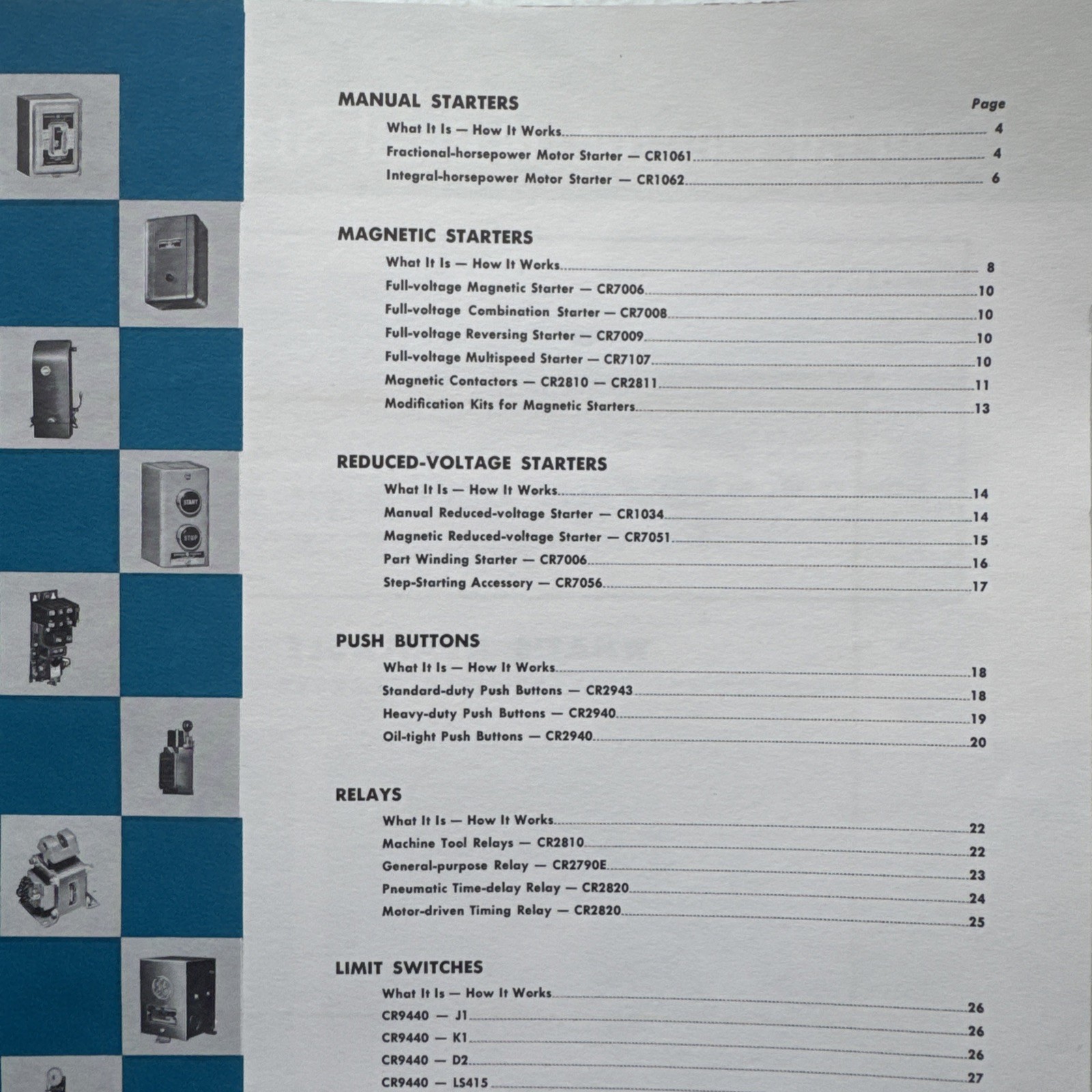 General Electric 1956 General Purpose Control Operation & Application Manual