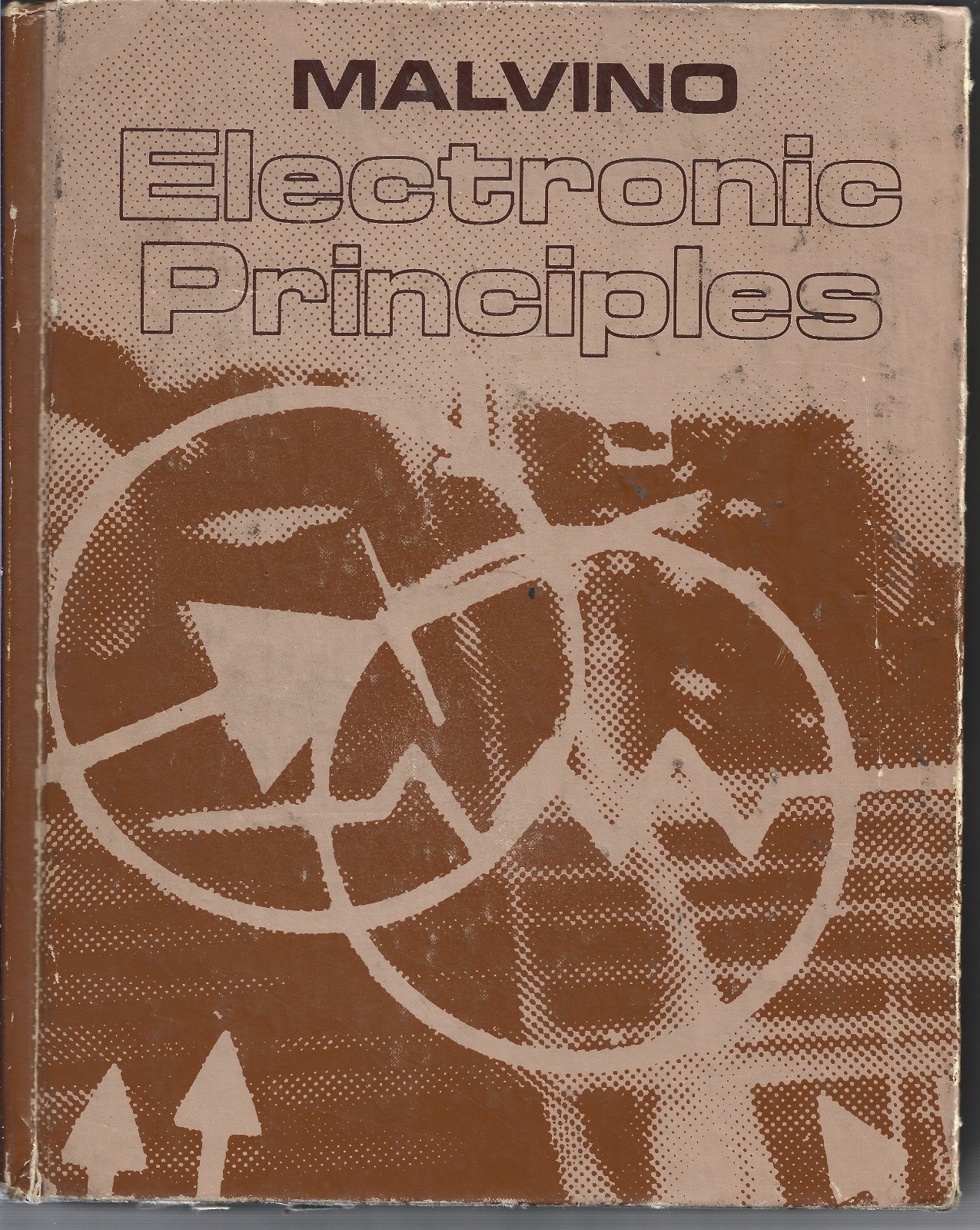 VINTAGE MALVINO ELECTRONIC PRINCIPLES HARDCOVER TEXTBOOK 1973