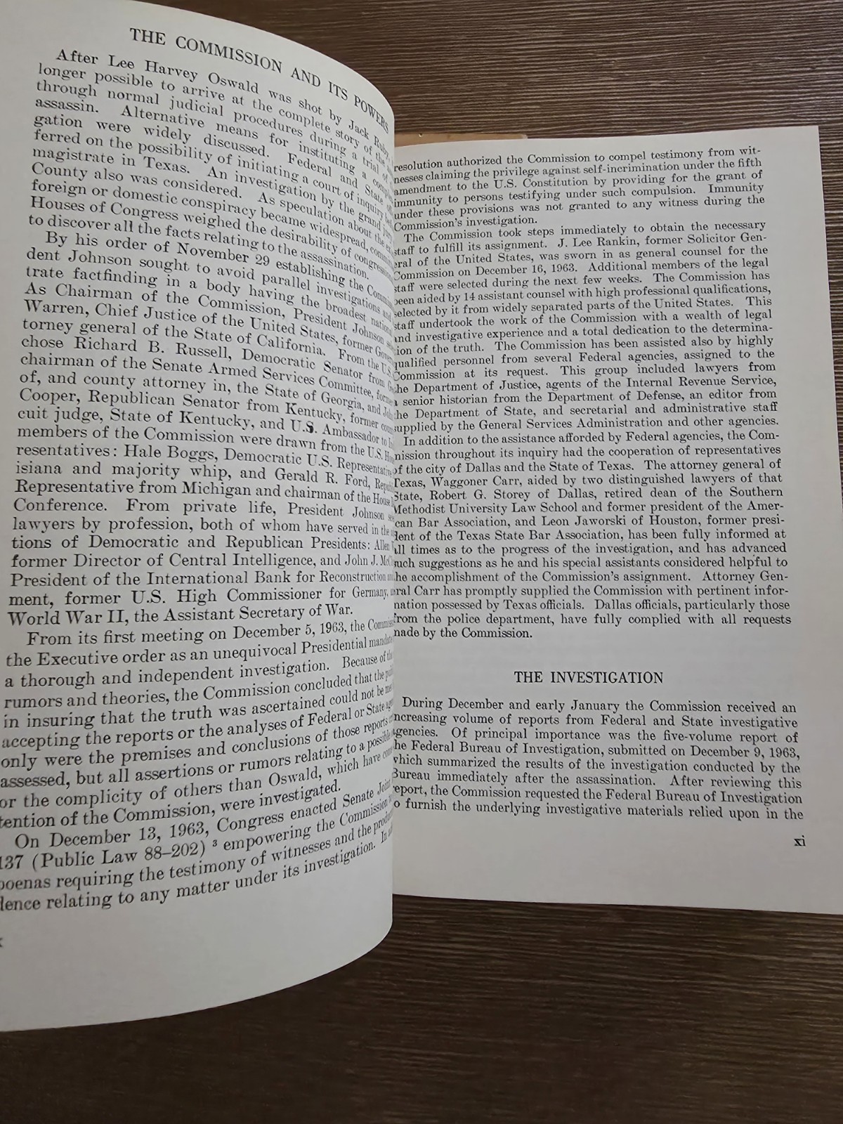 The Official Warren Commission Report Hardcover Book 1964 Edition John F Kennedy