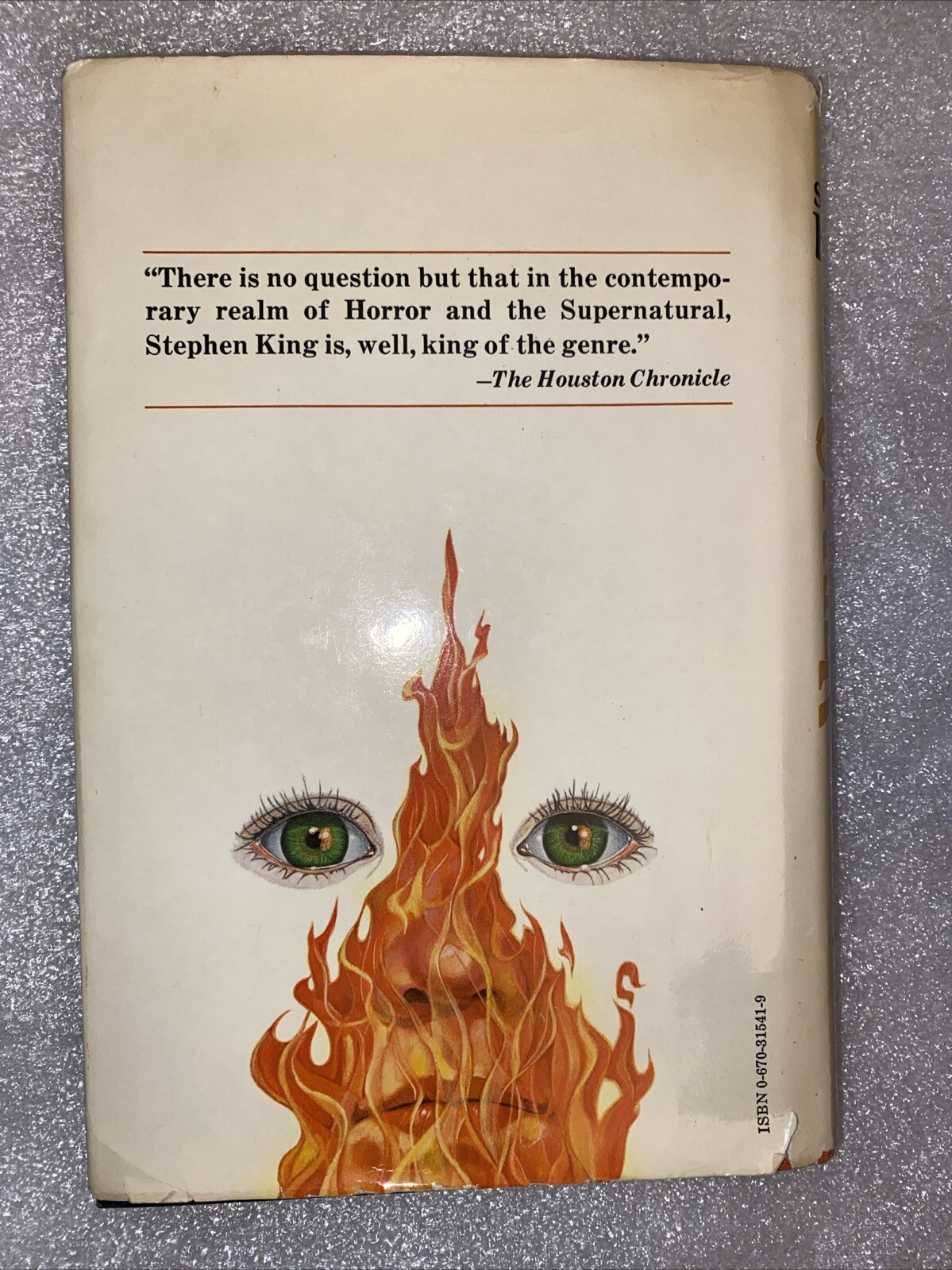 Firestarter by Stephen King (1980, Hardcover) DJ 428 PAGES FREE SHIPPING