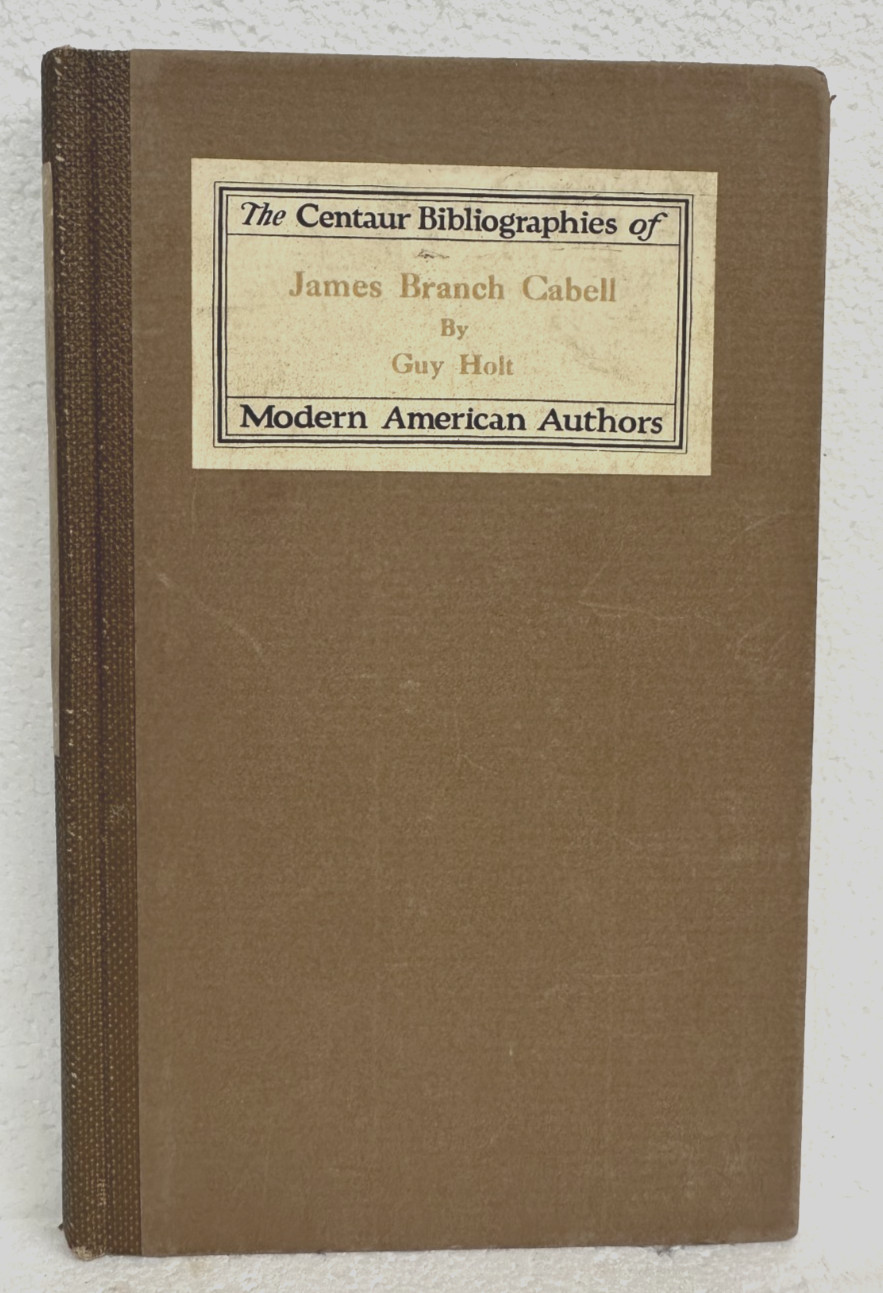 A Bibliography of the Writings of James Branch Cabell 1924 Hardcover Limited Ed.