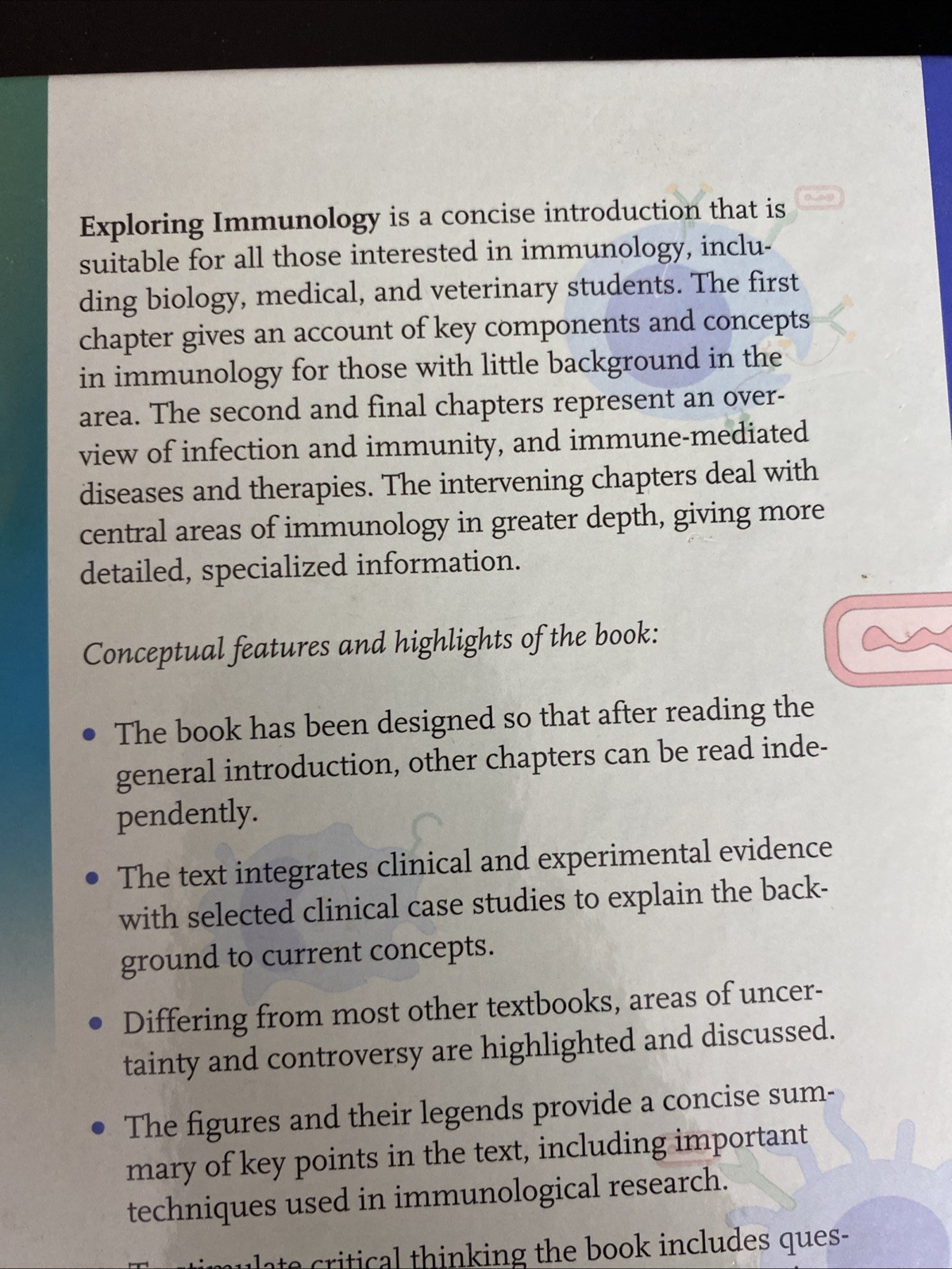 Exploring Immunology Concepts And Evidence By Gordon McPherson & Jon Austyn HC