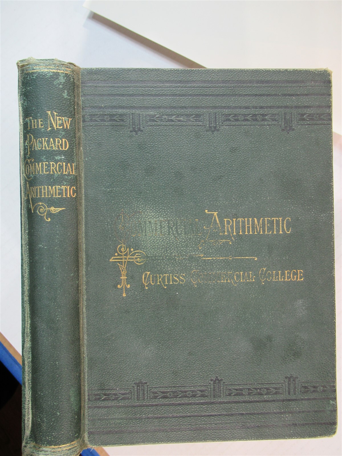 1897 The New Packard’s business college Commercial Arithmetic 6×8.5 360 pages