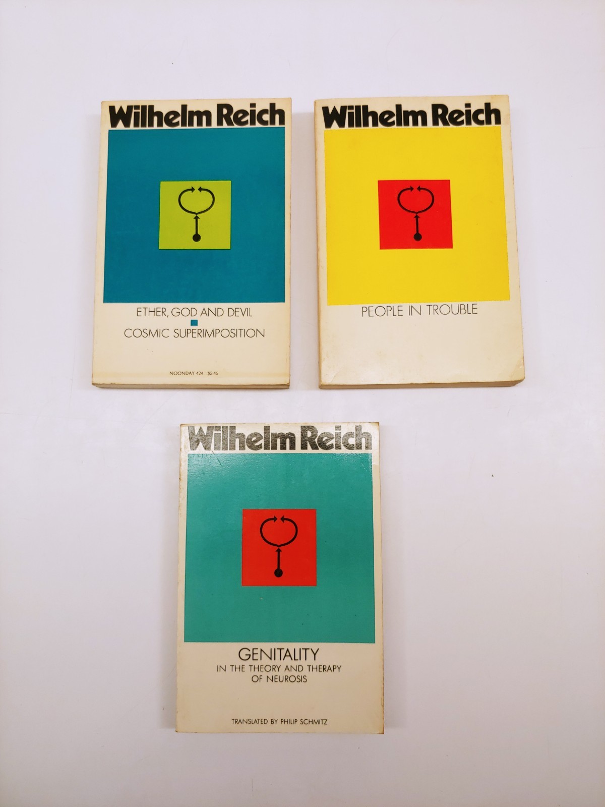 3x Wilhelm Reich Paperback Psychology Books – SET AS SHOWN