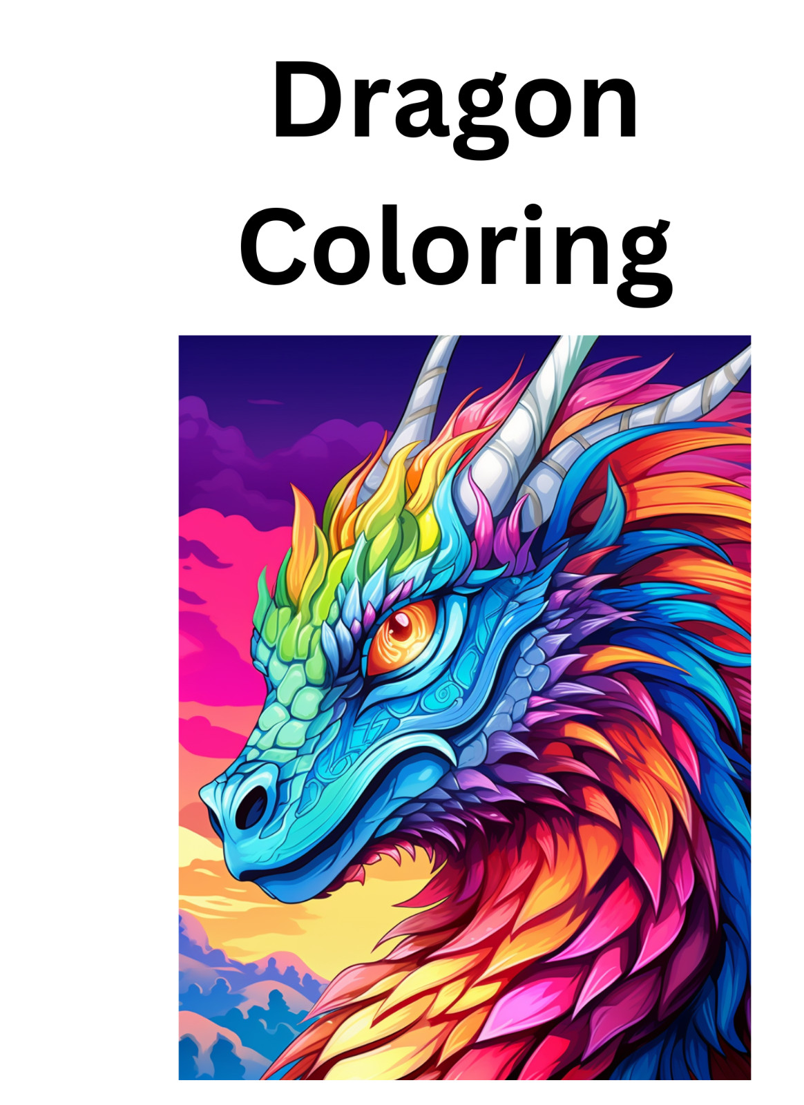 dragon cooring book hours of fun for all