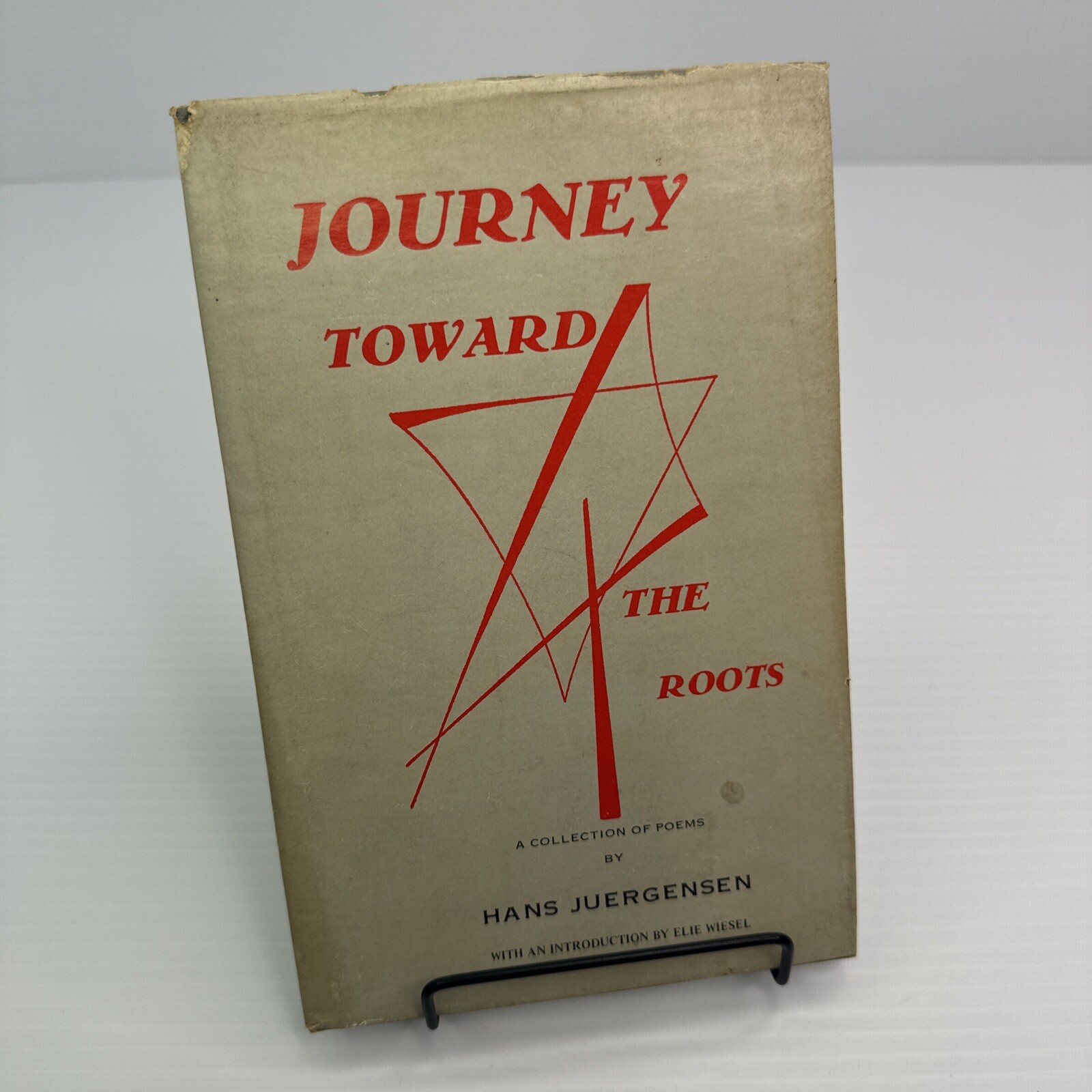 Journey Toward the Roots Hans Juergensen Signed 1976 Poetry Intro by Elie Wiesel
