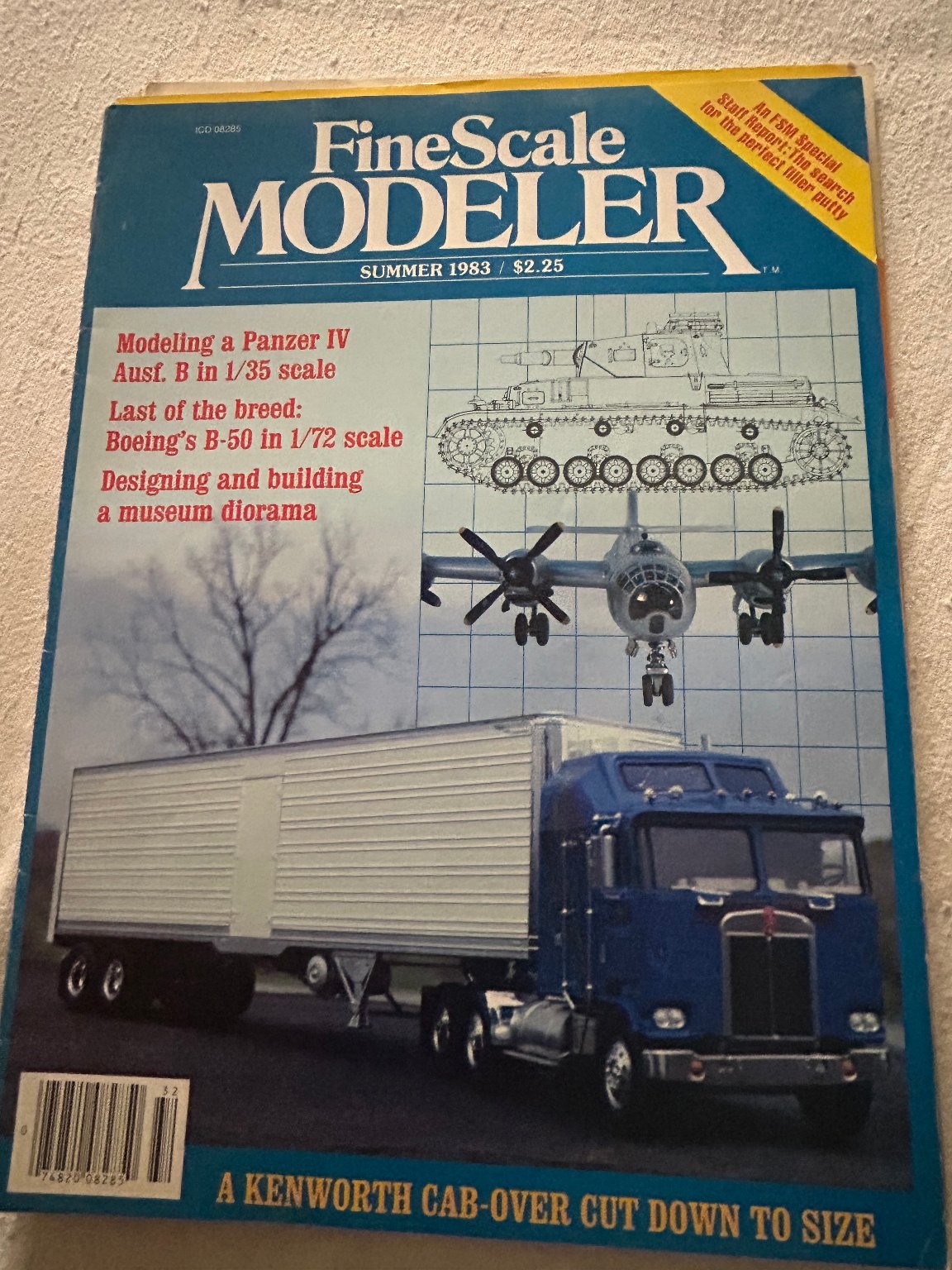 FineScale Modeler Magazine Summer 1983 Panzer IV Boeing B-50 Kenworth