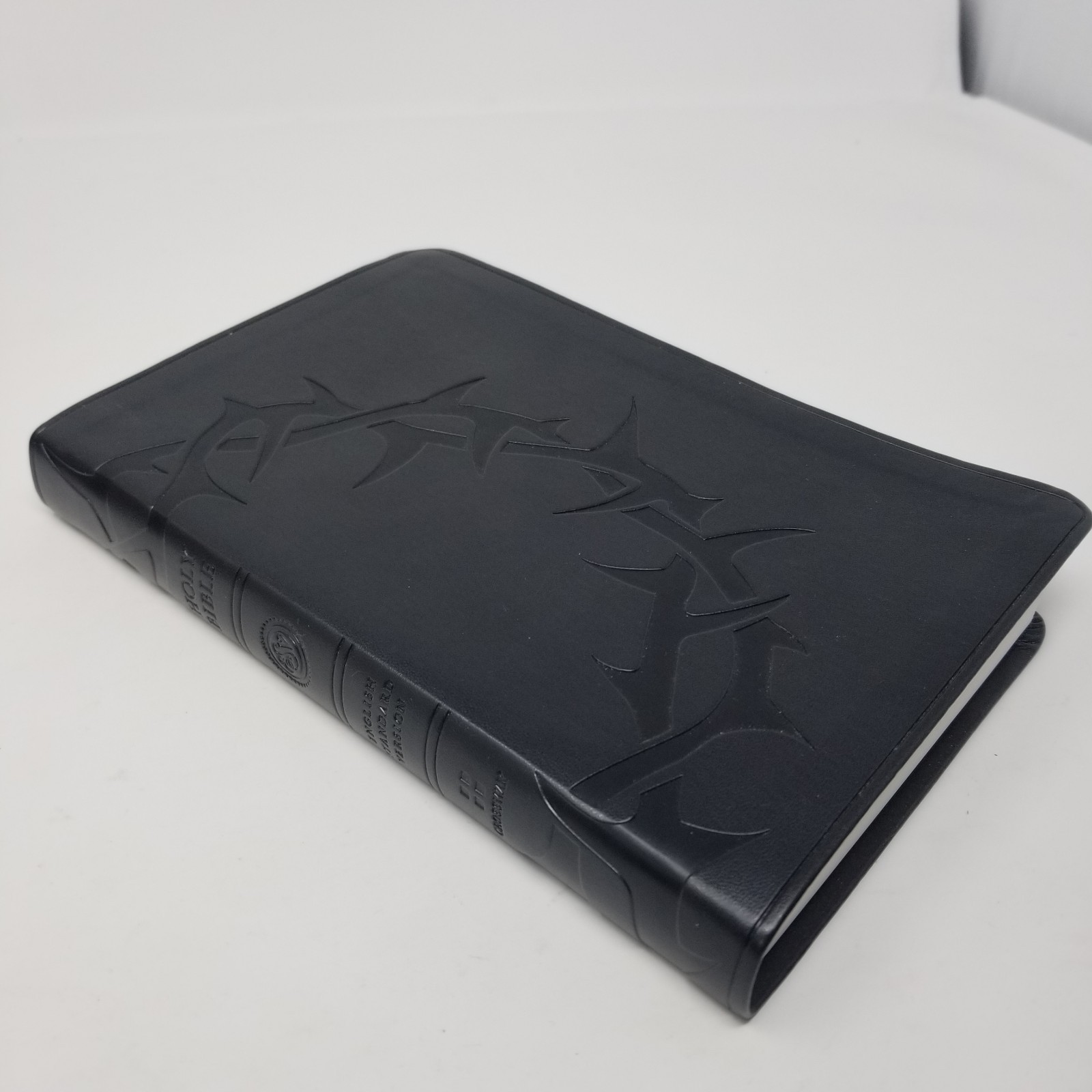 holy bible english standard version crossway Black Leather Bound