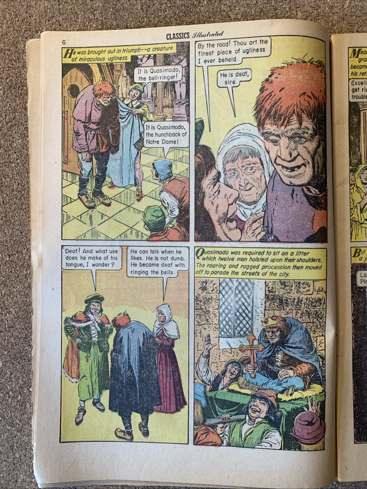 Classics Illustrated #18 The Hunchback Of Notre Dame FN 1966, 48 pages