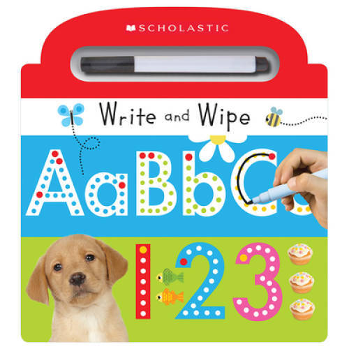 Write and Wipe ABC 123 (Scholastic Early Learners) – Hardcover – VERY GOOD