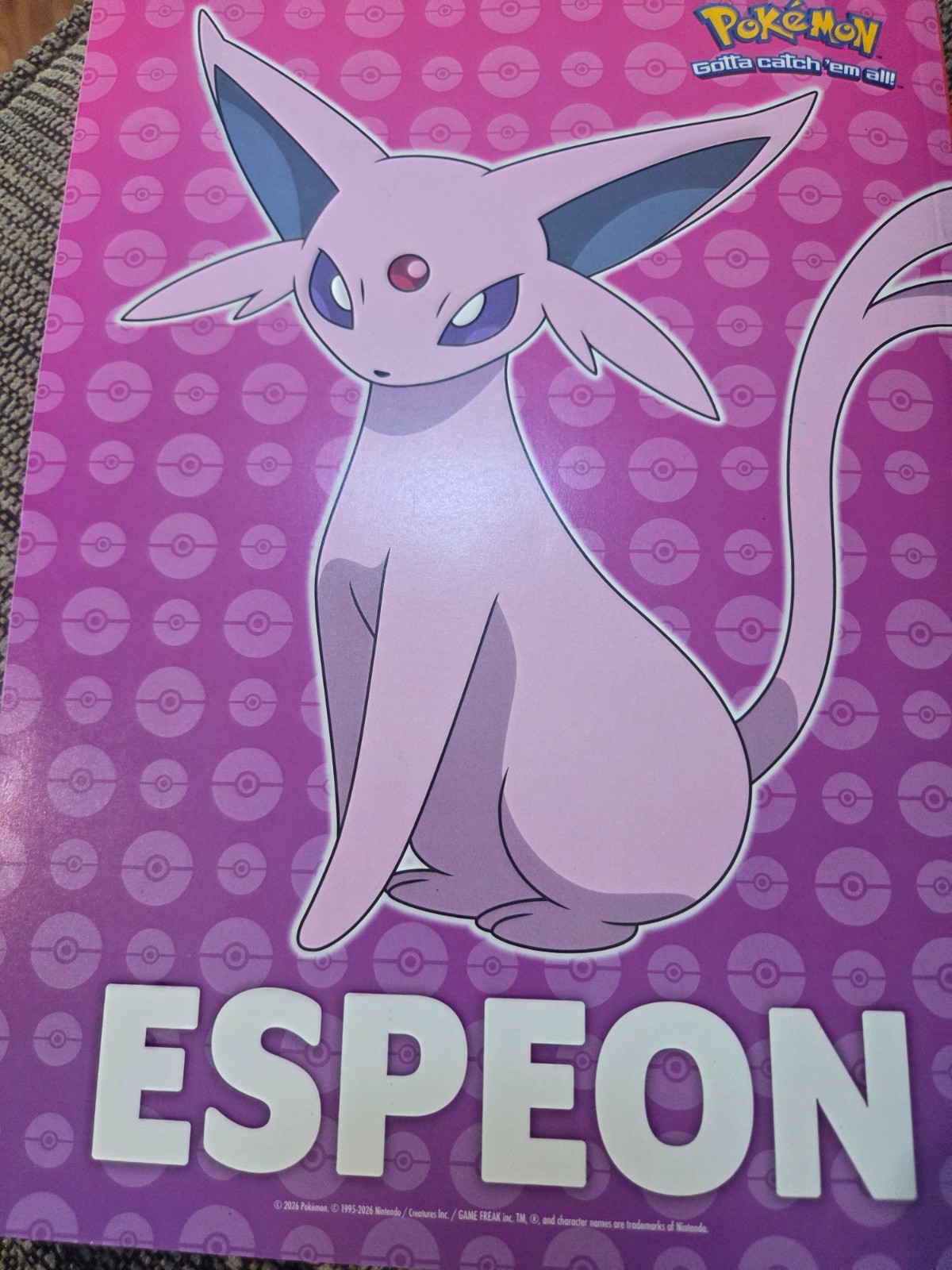 Pokemon Eevee Evolution Collide-100% Official Magazine-Includes 3 Pokemon Cards