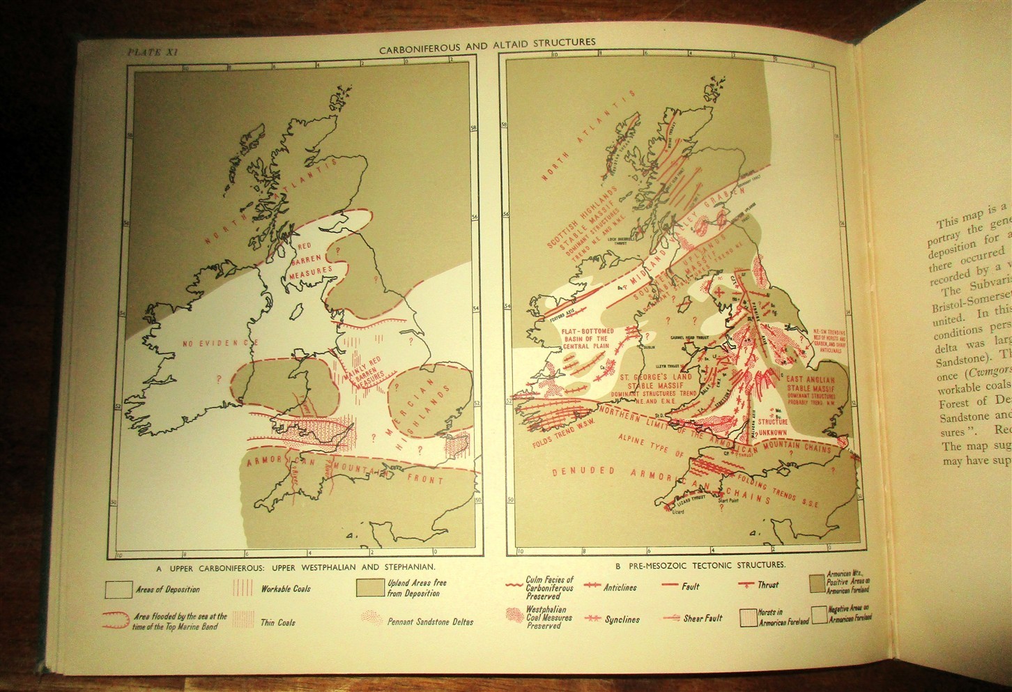 GEOLOGY PALEONTOLOGY PALEOGEOGRAPHICAL ATLAS OF THE UNITED KINGDOM EUROPE Scarce