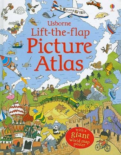 Lift-the-Flap Picture Atlas – Hardcover By Chisholm, Jane – GOOD