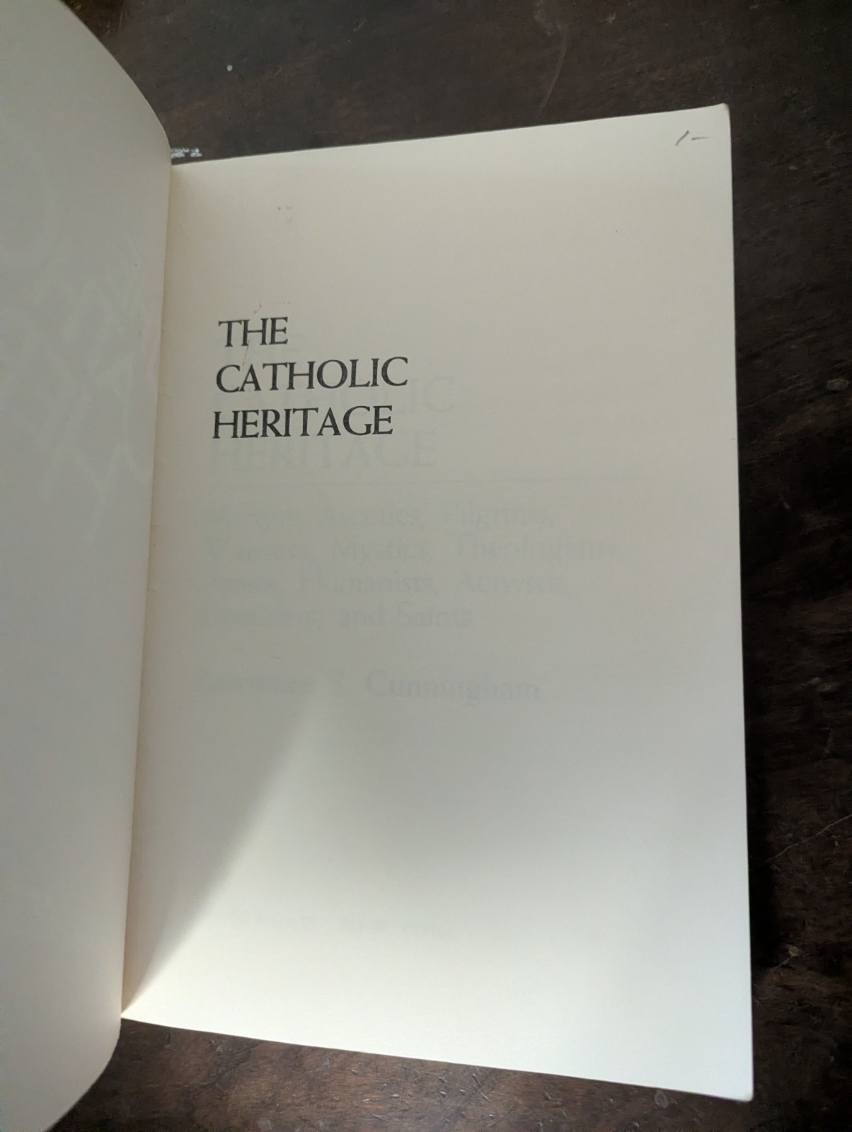 The Catholic Heritage