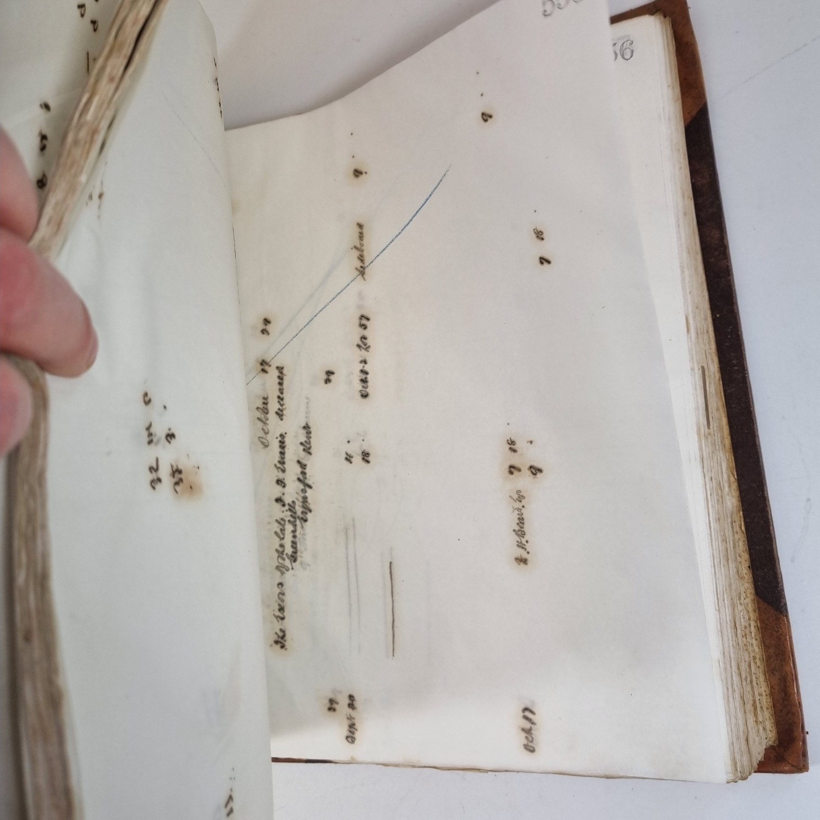Antique Early 20th Letter Book Account Book Half Calf 29.5cm High Prop