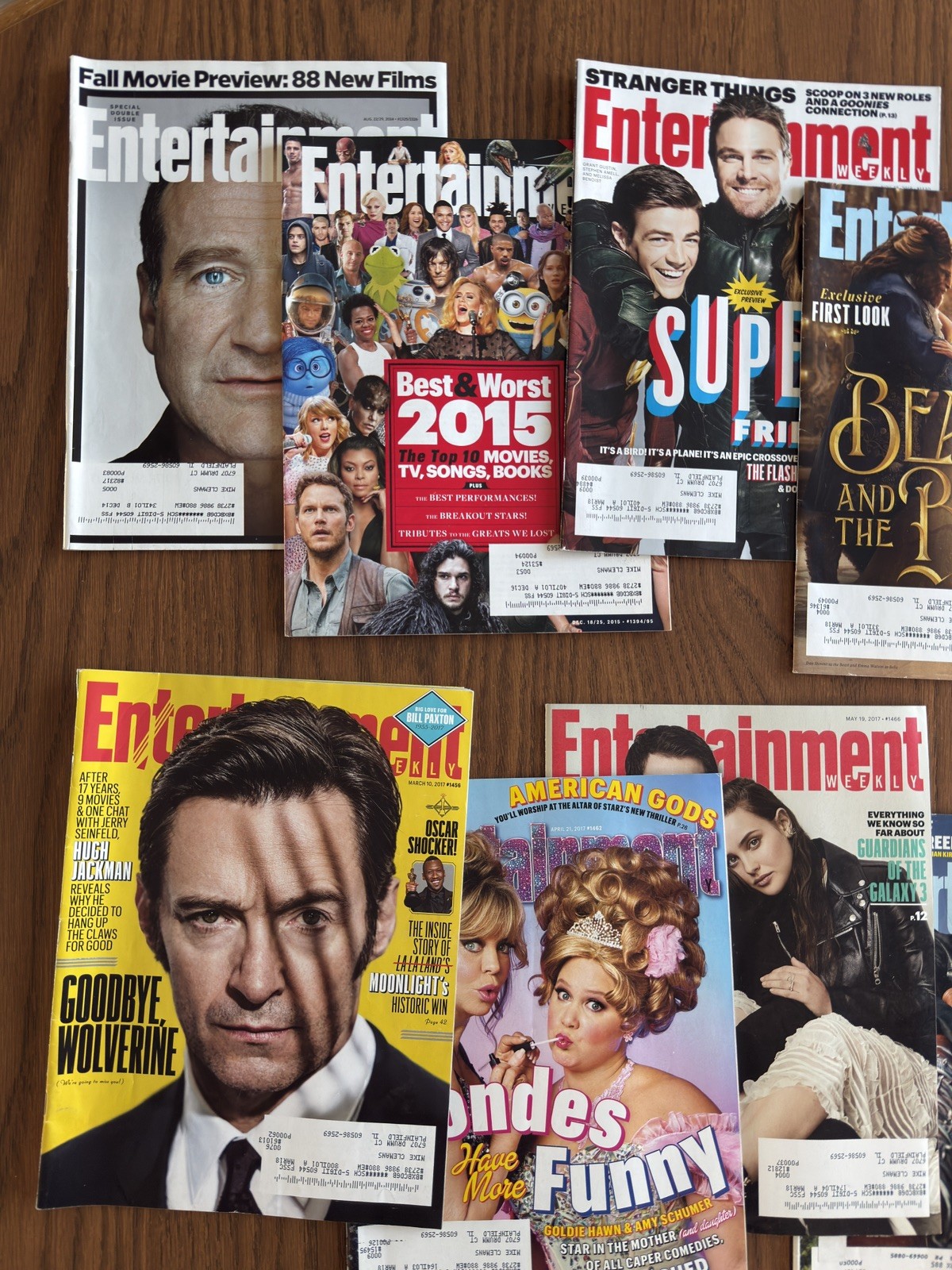 Entertainment Weekly 2014, 2015, 2016, 2017 lot of 17 issues