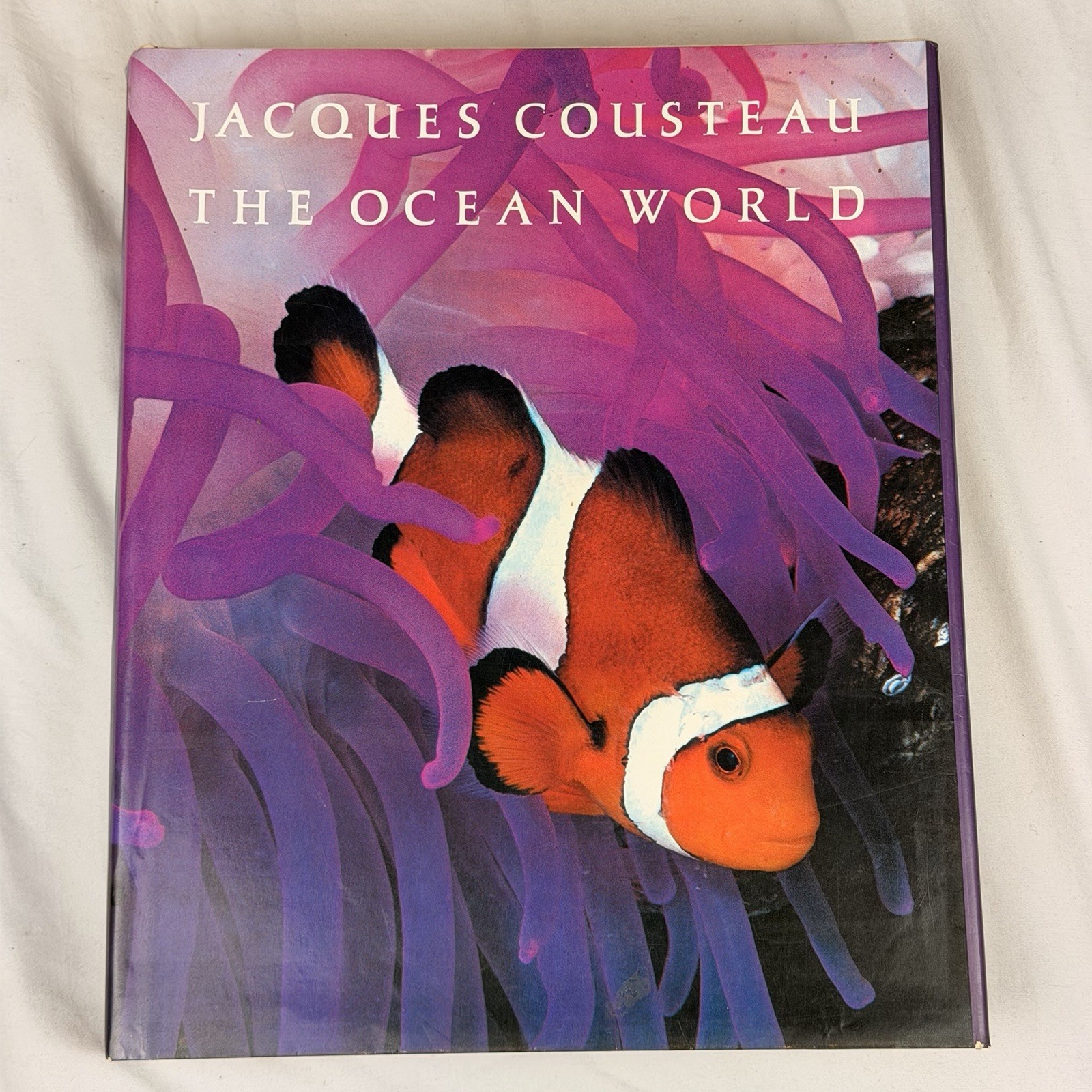 Jacques Cousteau The Ocean World 1985 Hardcover Dust Jacket HN Abrams
