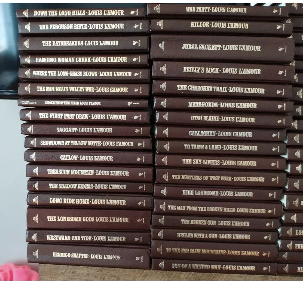 LOUIS L’AMOUR LEATHERETTE BOOKS – YOU PICK YOUR TITLES – DROP DOWN MENU