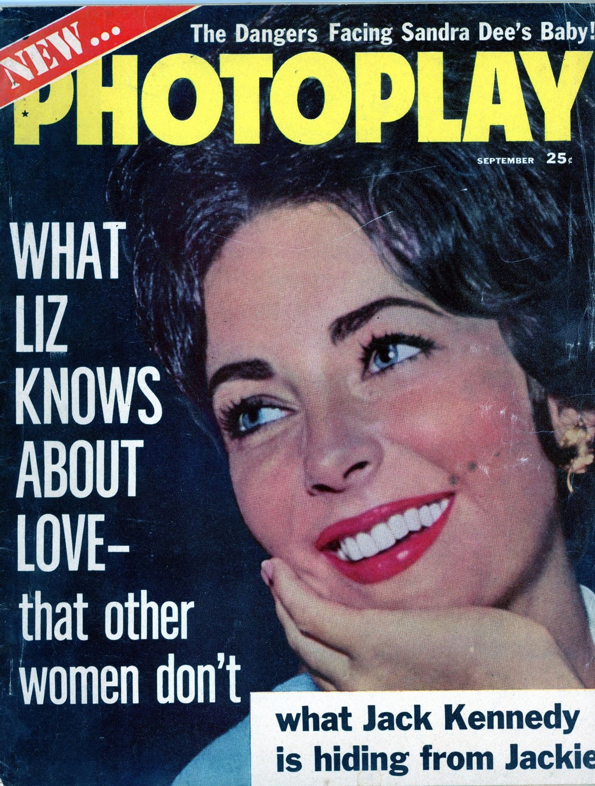 PHOTOPLAY MAGAZINE SEPTEMBER 1961 JACK KENNEDY WHAT LIZ KNOWS ABOUT LOVE!
