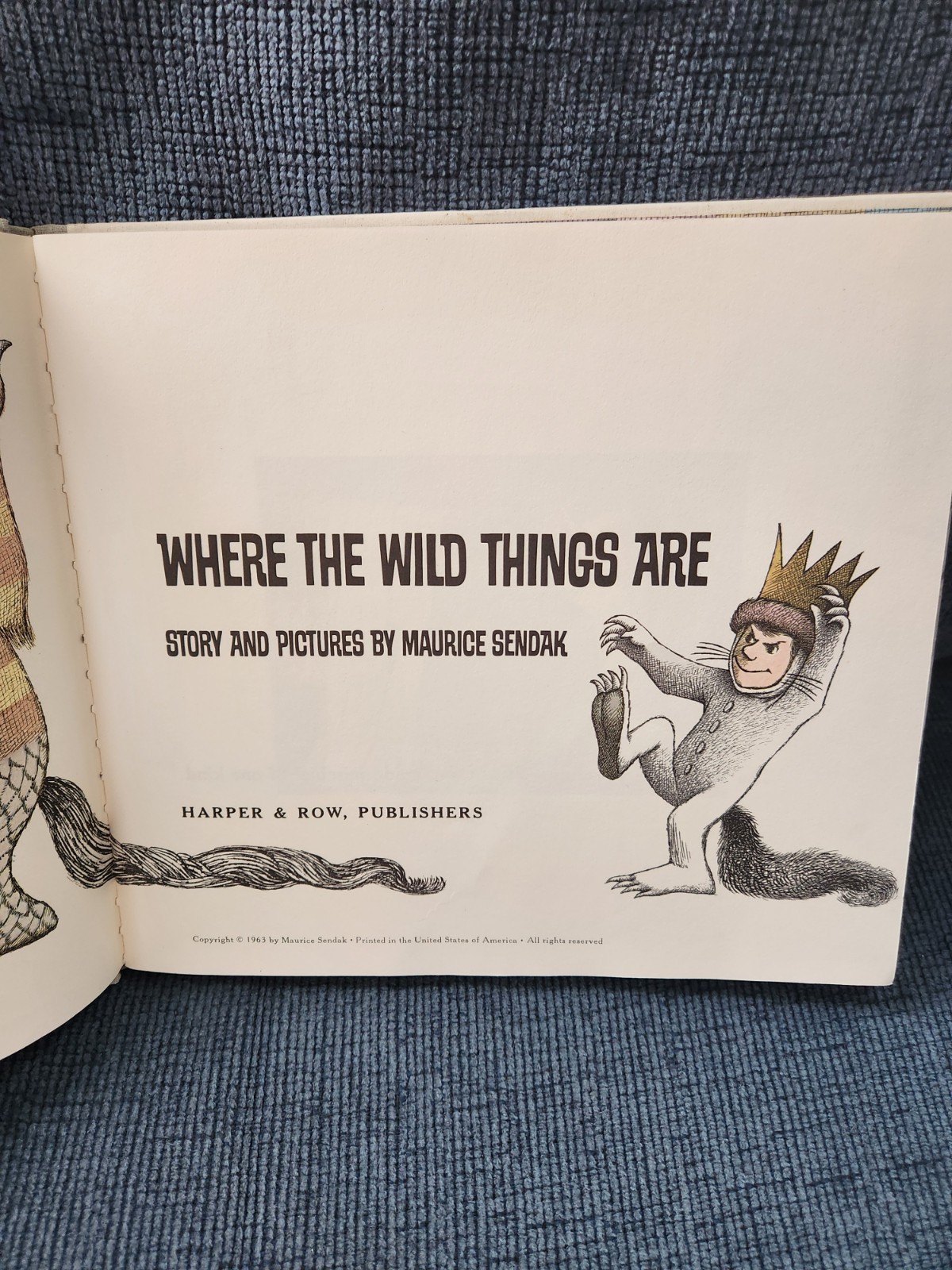 Where The Wild Things Are Maurice Sendak 1963 First edition Vintage
