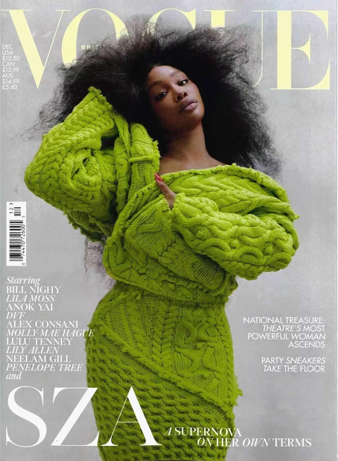 BRITISH VOGUE MAGAZINE | DECEMBER 2024 | SZA