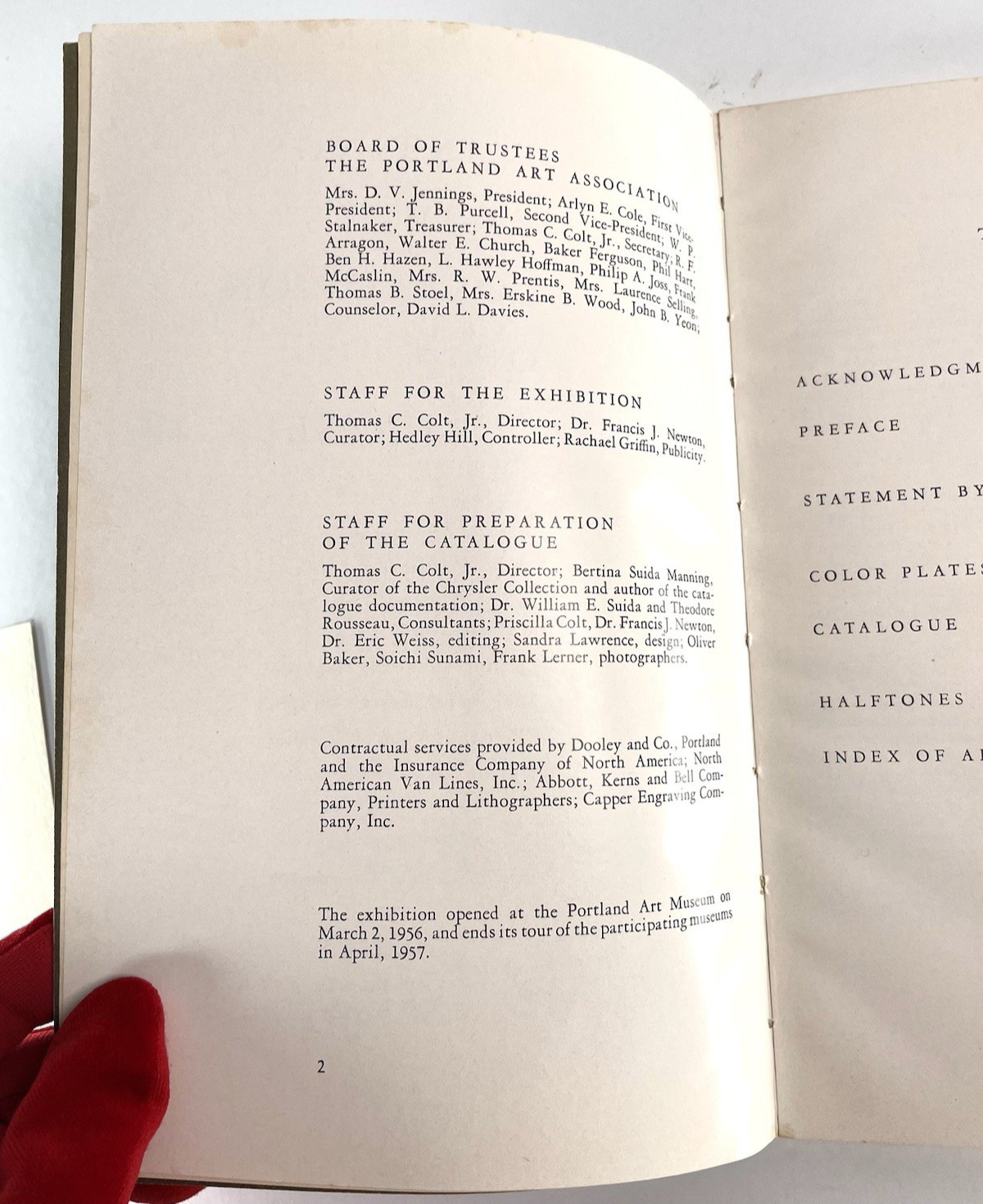 VTG 1956 Paintings From the Collection of Walter P. Chrysler Jr. 1st Edition PB
