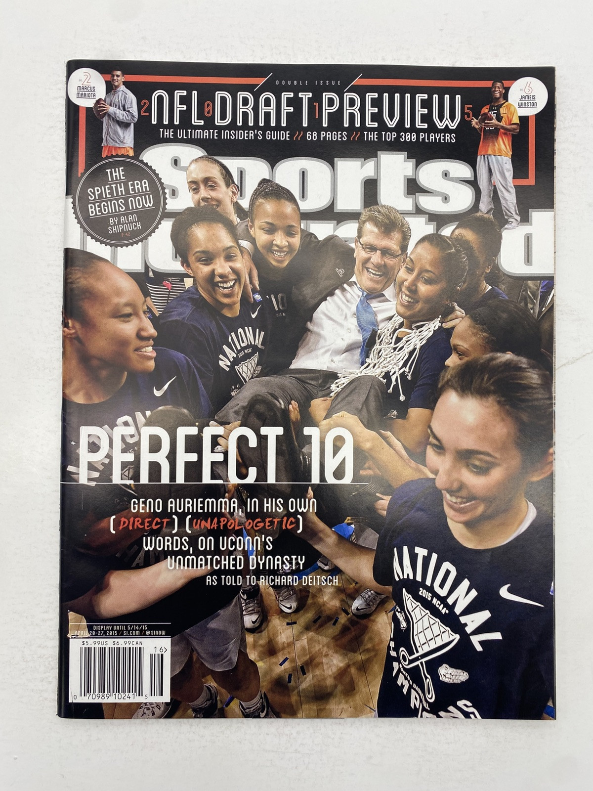 2015 Sports Illustrated April 20 Perfect 10 Geno Auriemma Newsstand High Grade