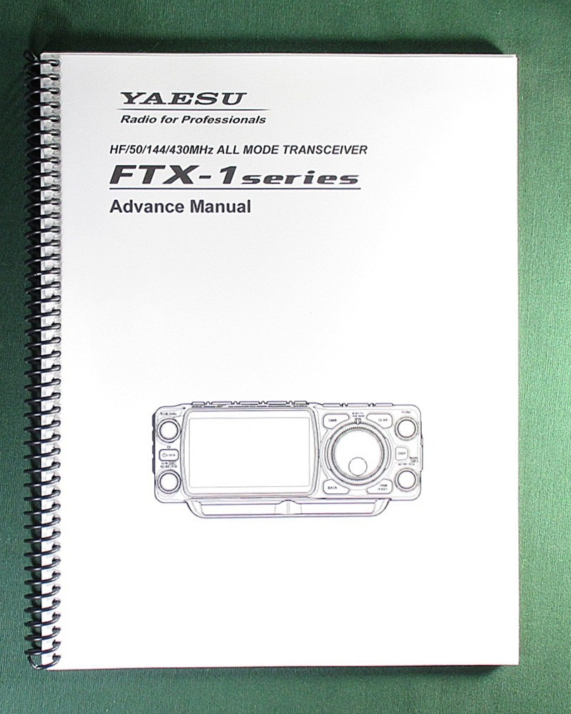 Yaesu FTX-1 Advance Instruction Manual: 91 Pages & Protective Covers!