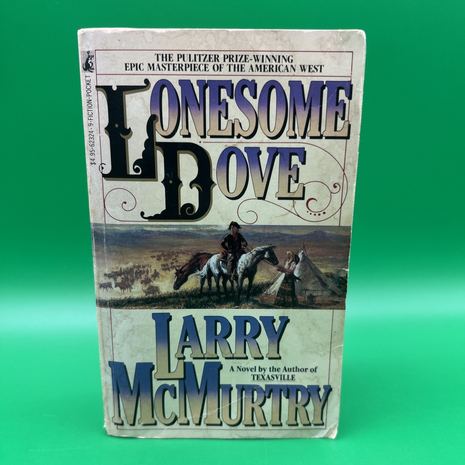 Lonesome Dove by Larry McMurtry (1986) Pocket Paperback 12th Printing Western