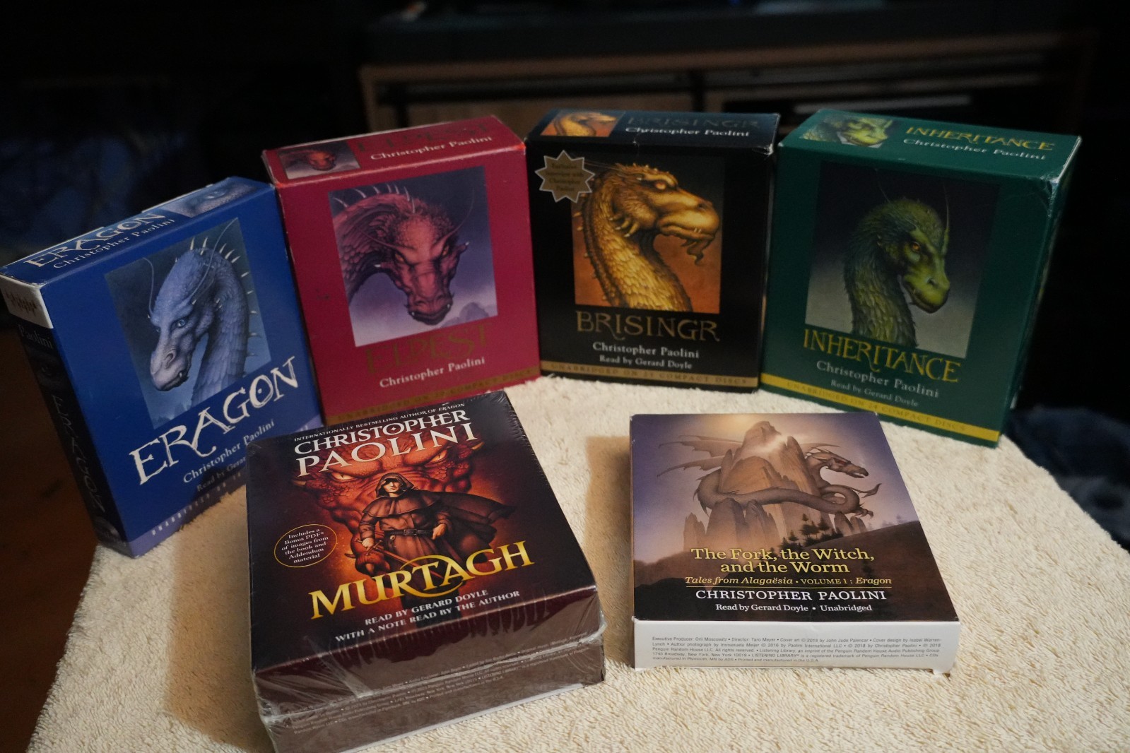 Eragon Inheritance – Fractal Verse – Christopher Paolini – Audiobook CD Lot of 8