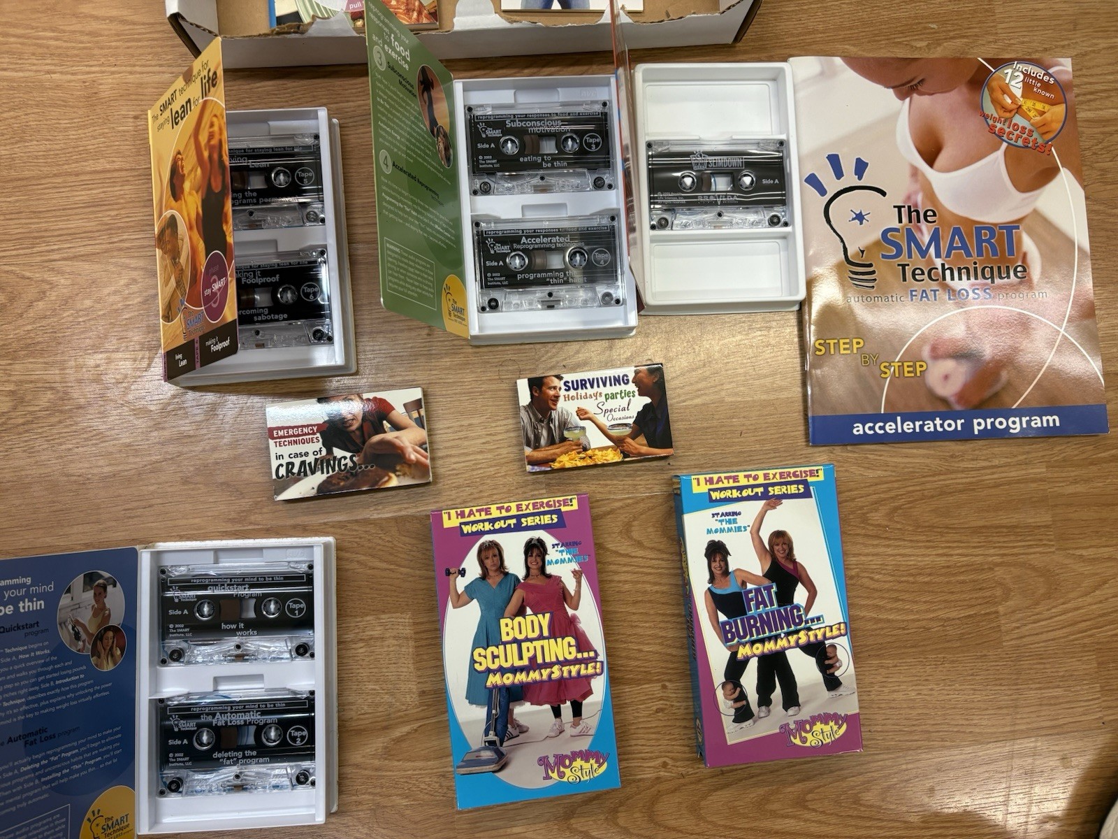Provida Smart Technique Health Program 9 cassette tapes and 2 VHS OPEN BOX -NM